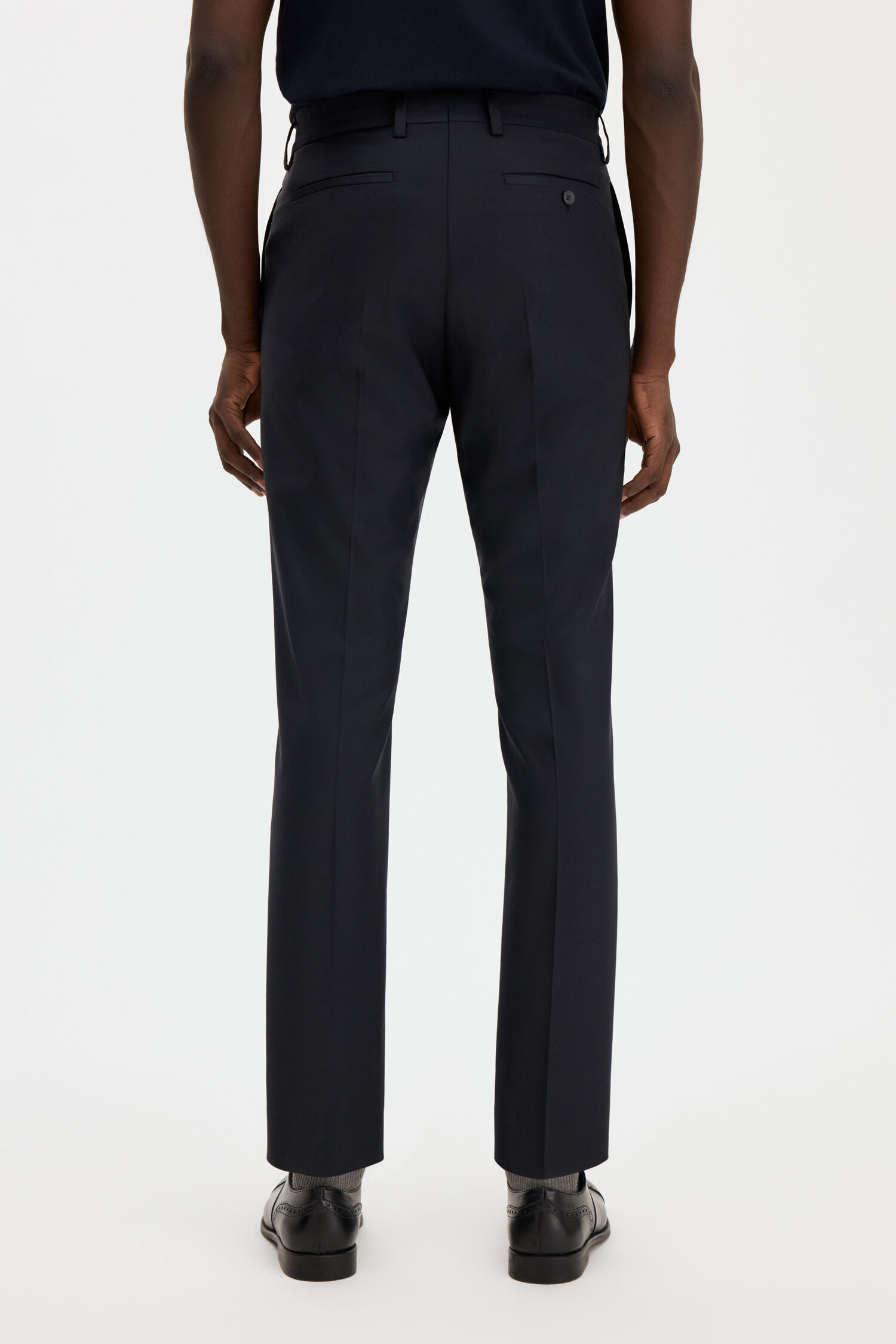 Slim Tapered Wool Trousers