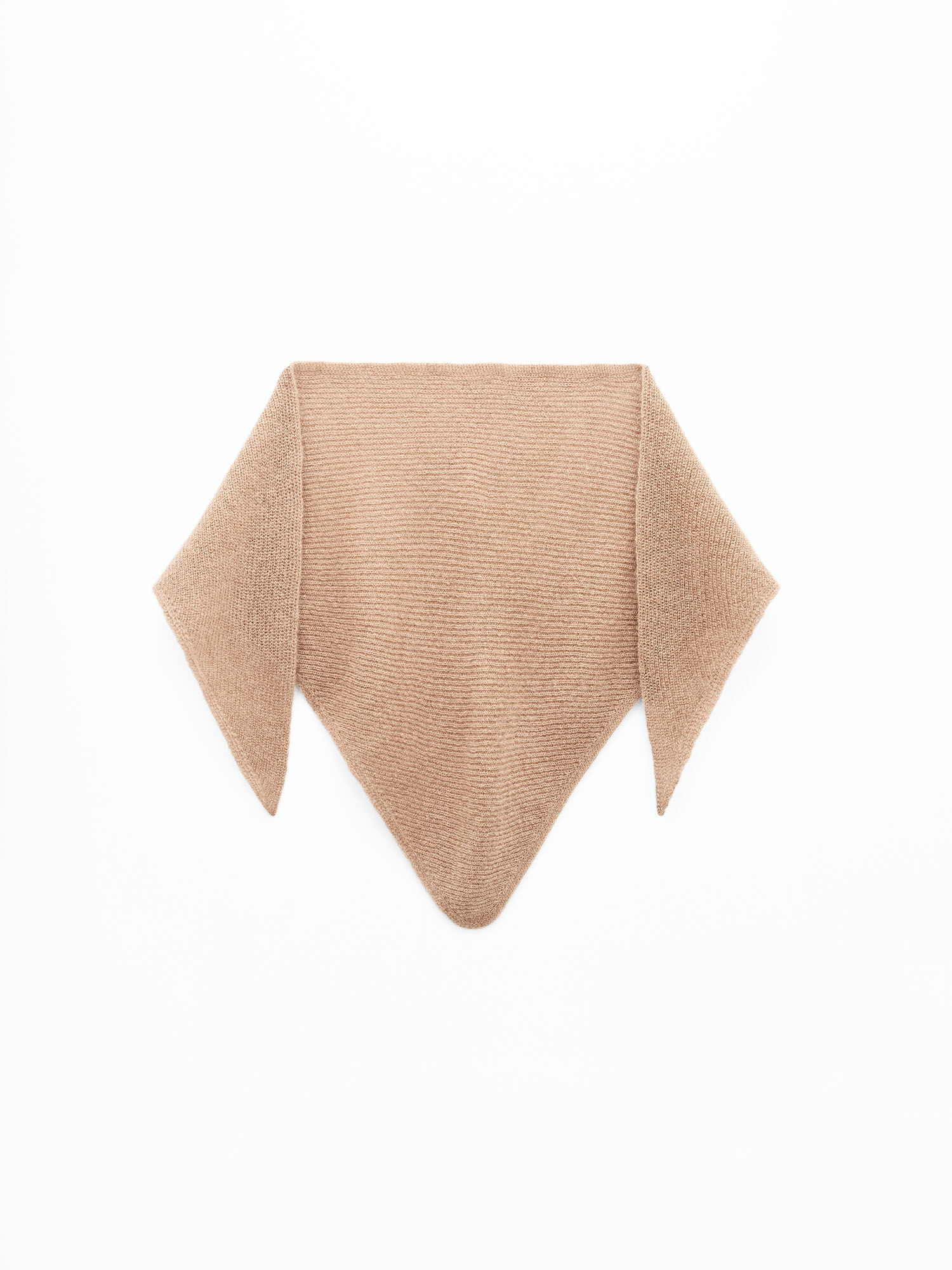 Mohair triangle scarf