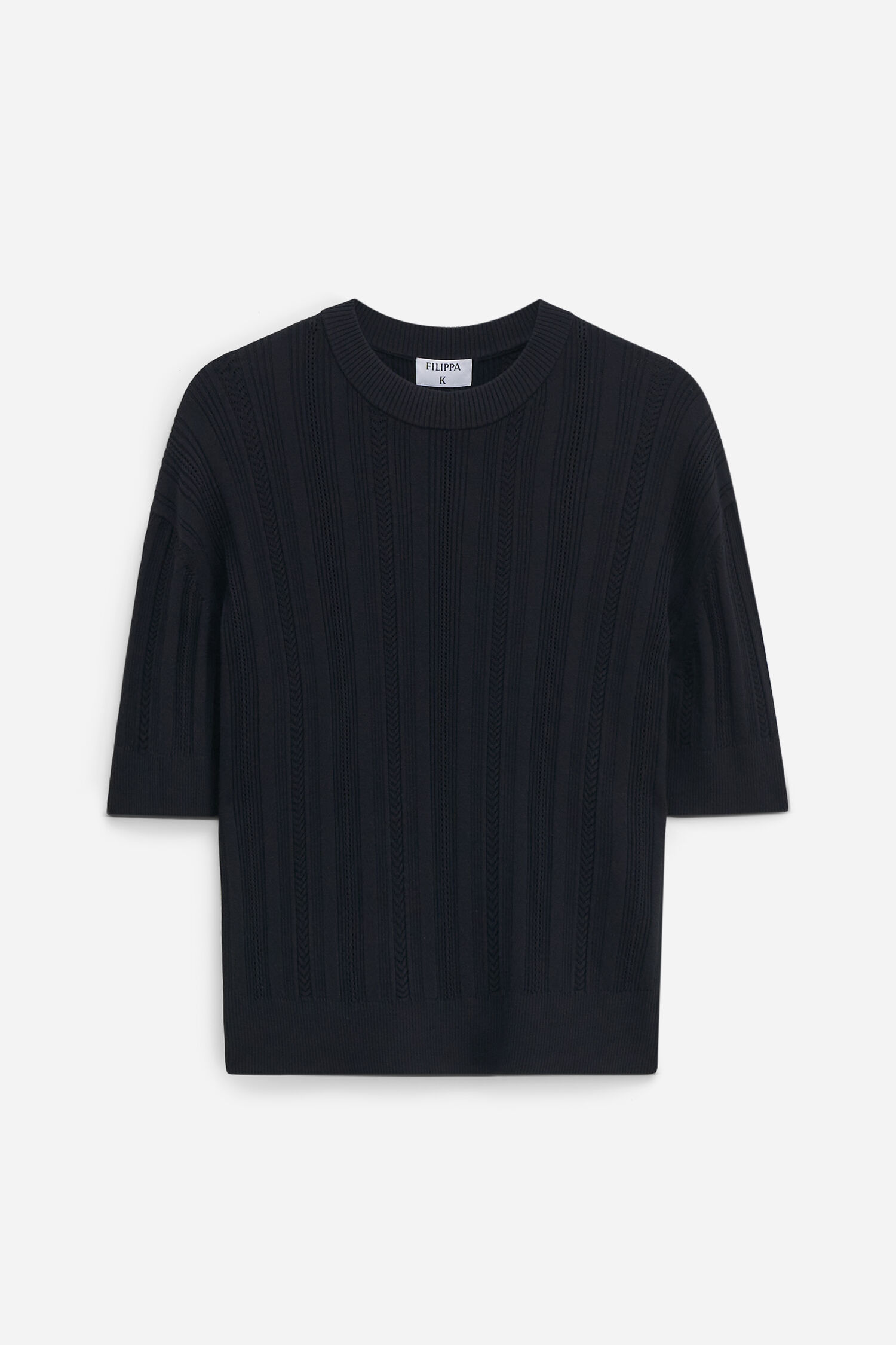 Braid Knit T-Shirt