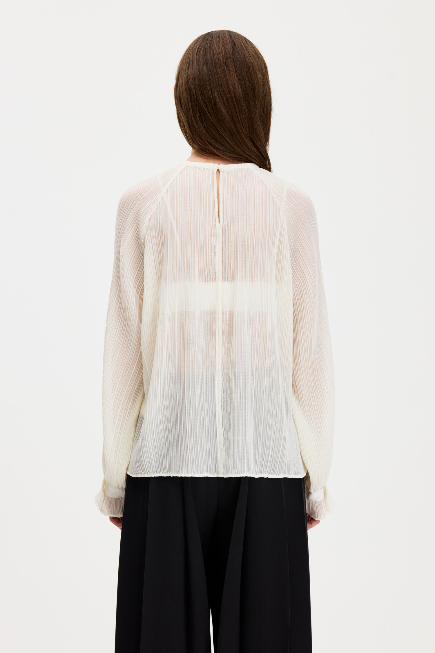 Pliss&eacute; Raglan Blouse