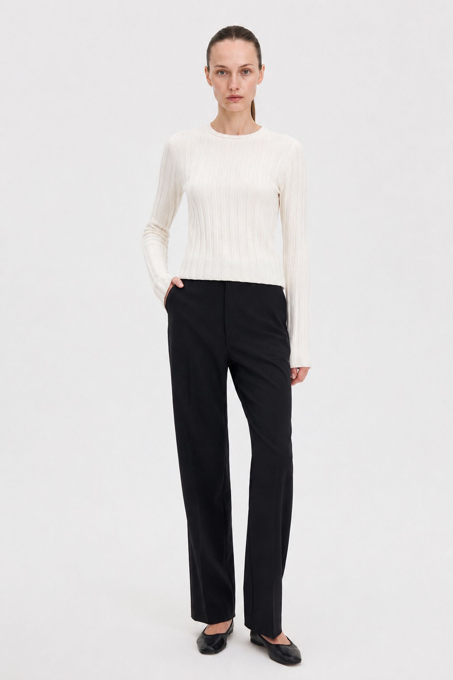 Cara Flannel Trousers