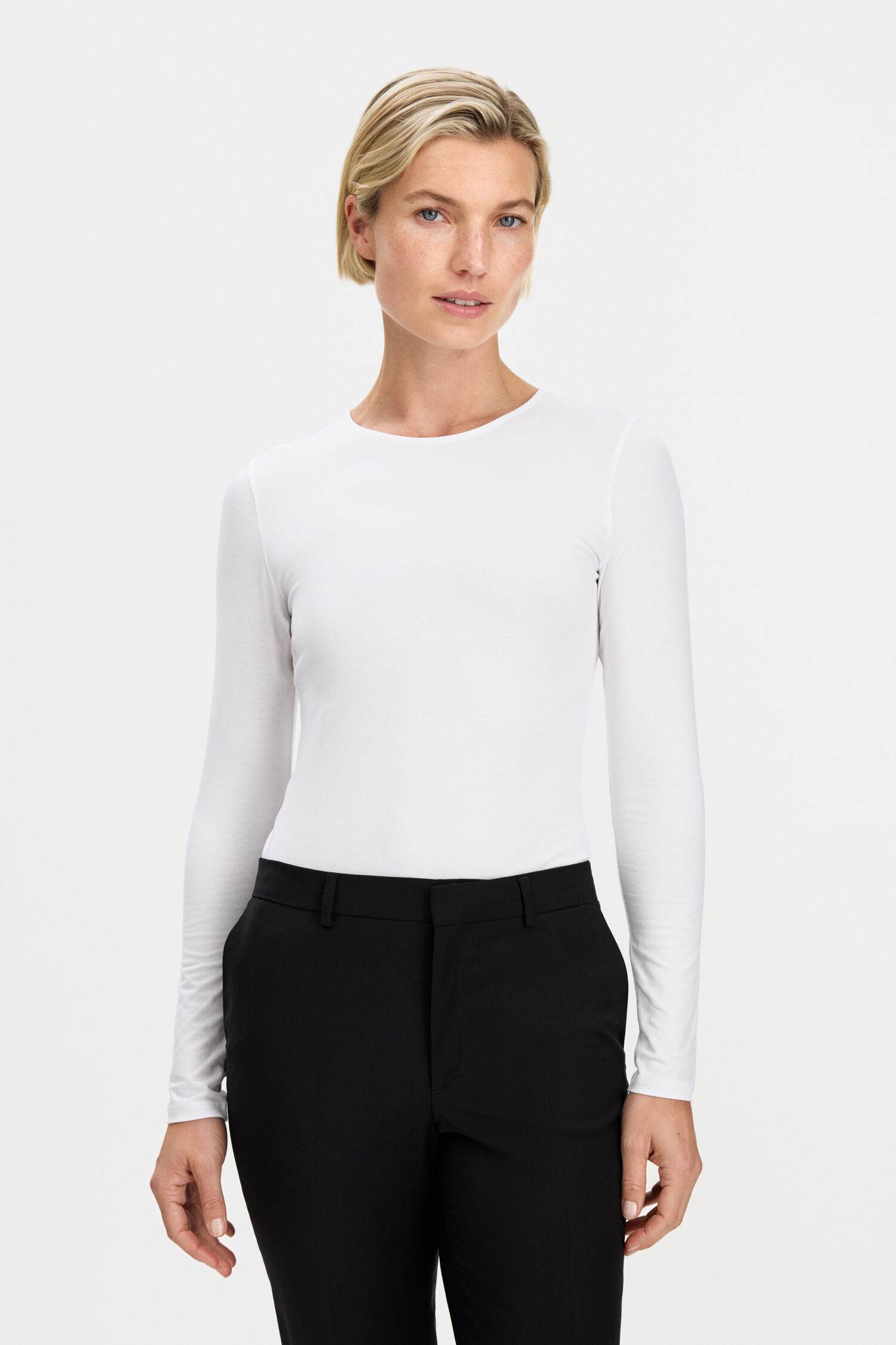 Cotton Stretch Long Sleeve