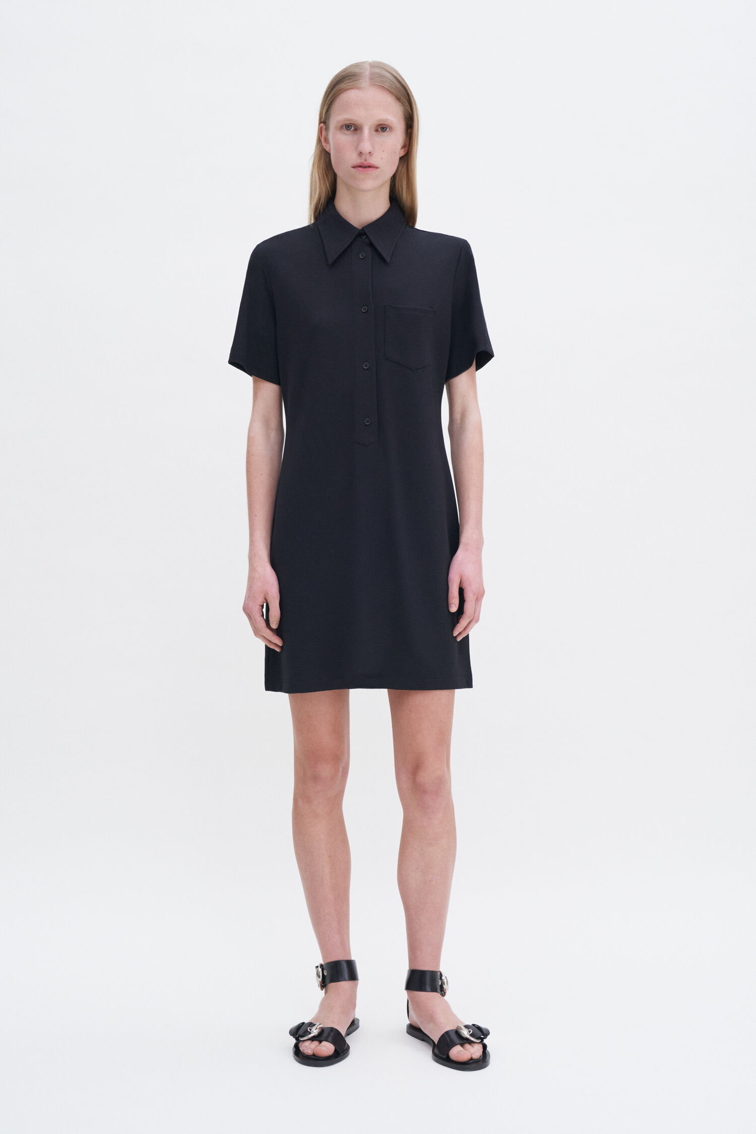 Jersey Shirt Dress