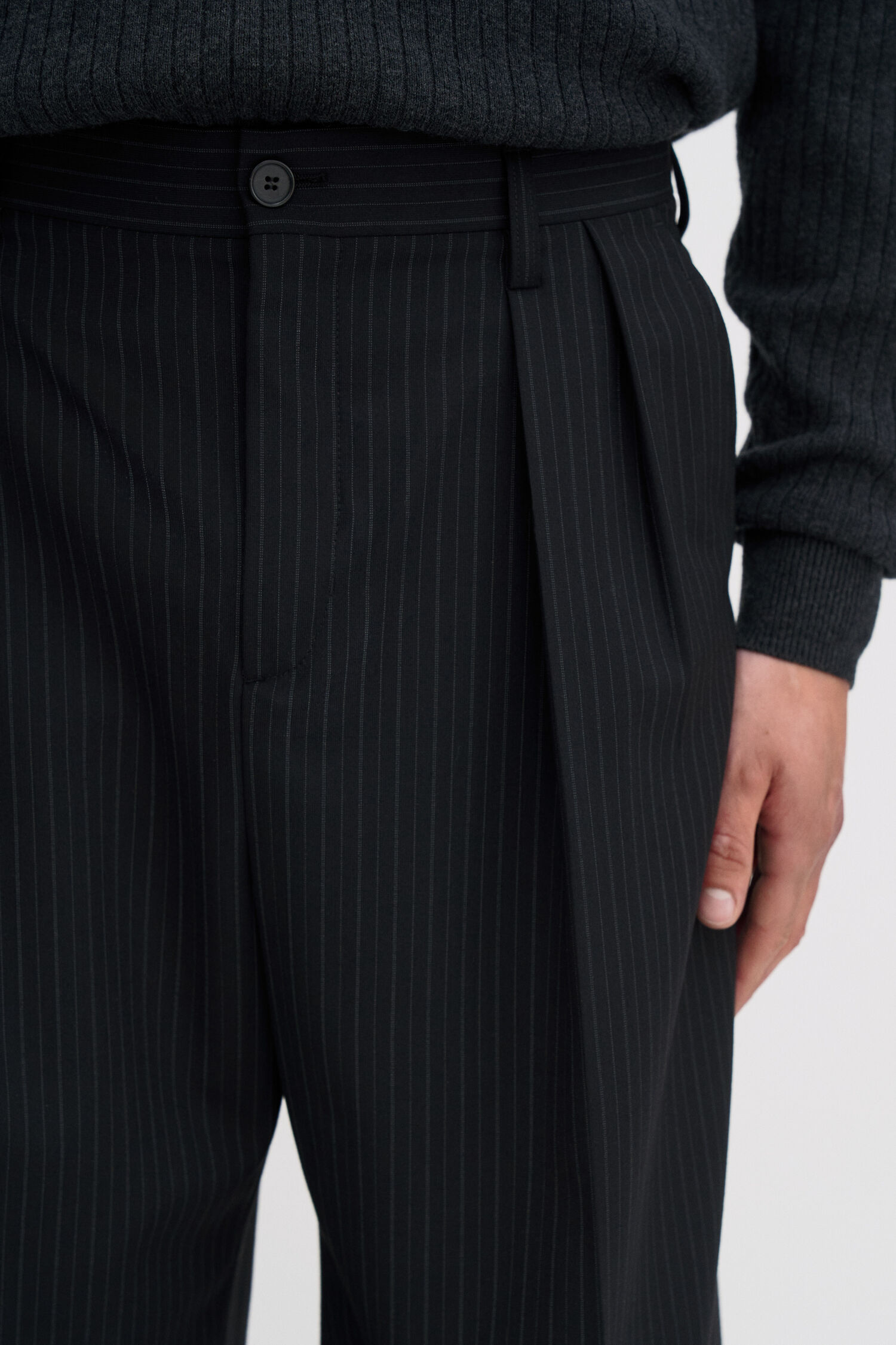 Milo Pinstripe Trousers