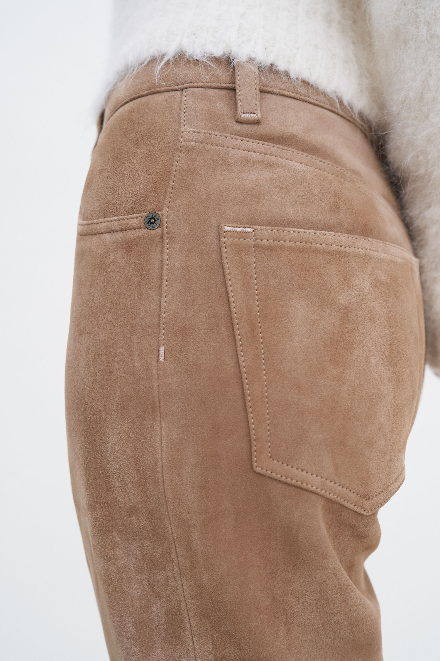 Filippa K Suede Five Pocket Trousers