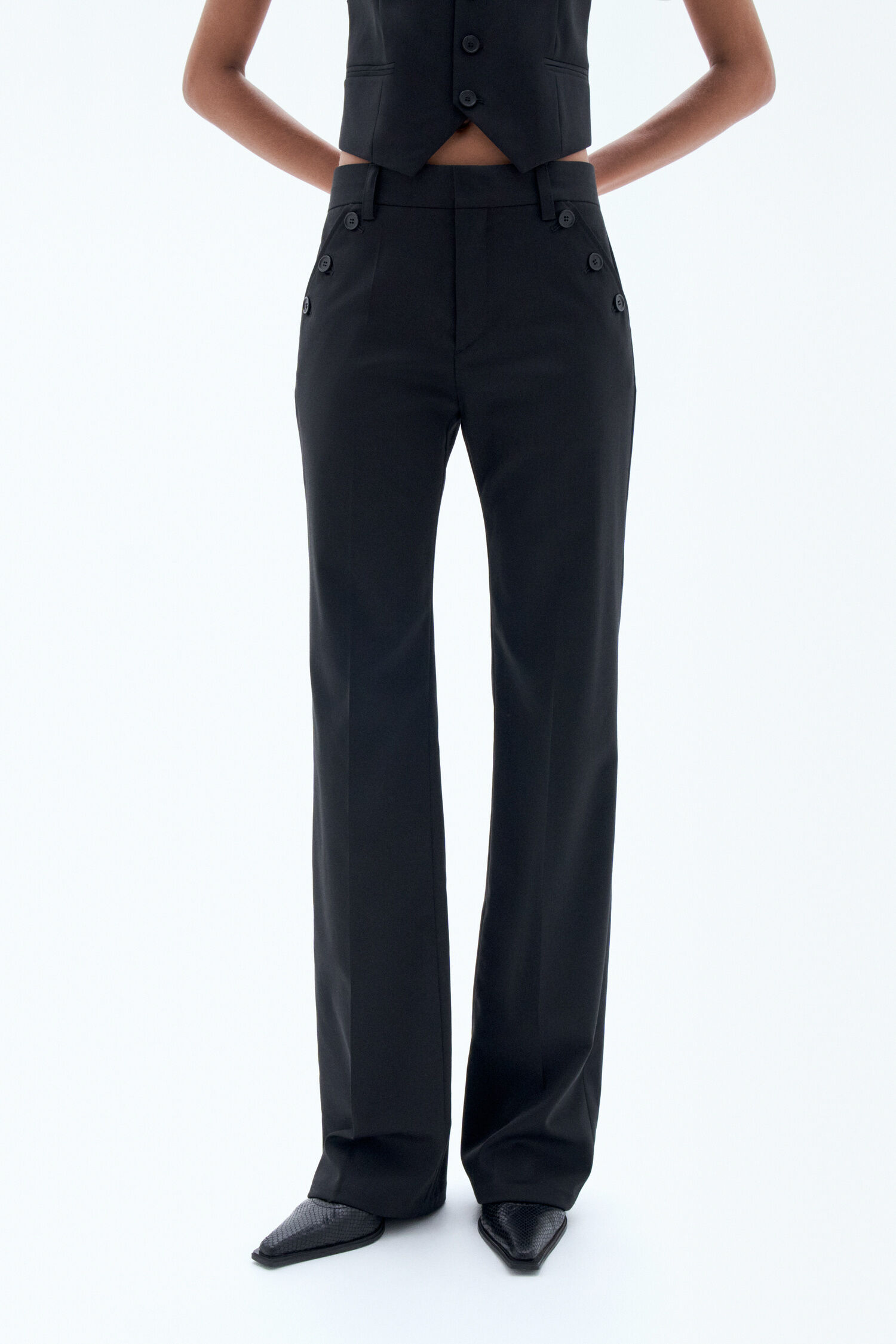 Straight Tailored Trousers