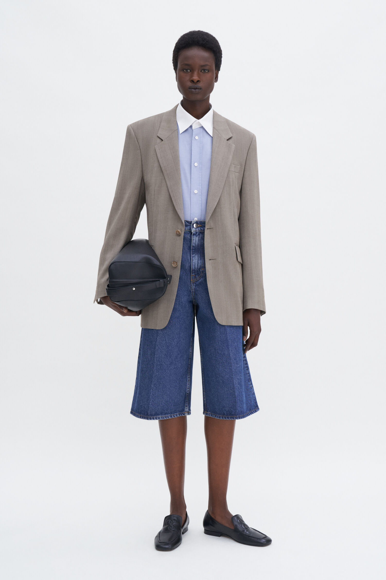 Tailored Herringbone Blazer