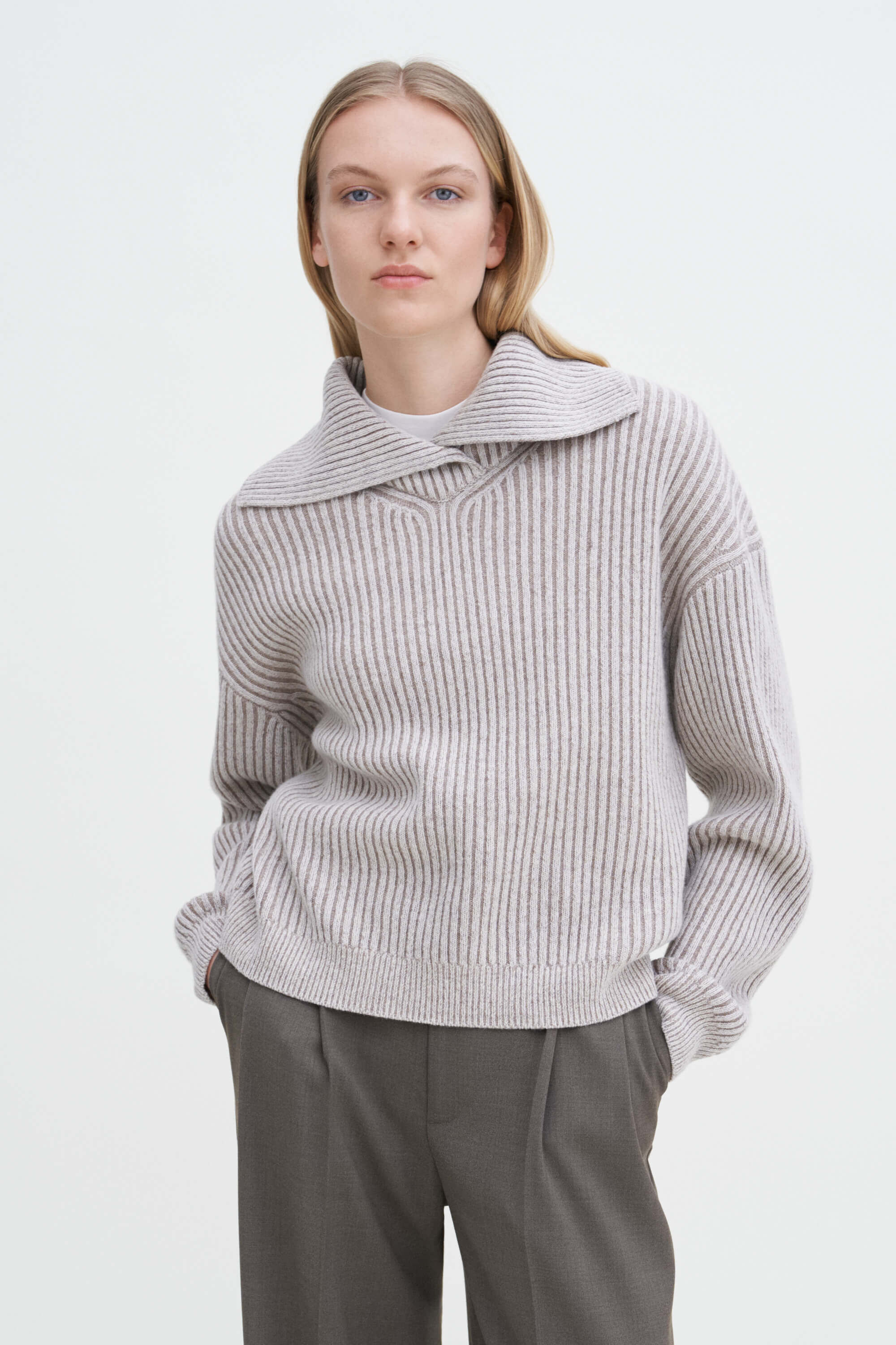 Filippa k ruffle neck sweater cheap