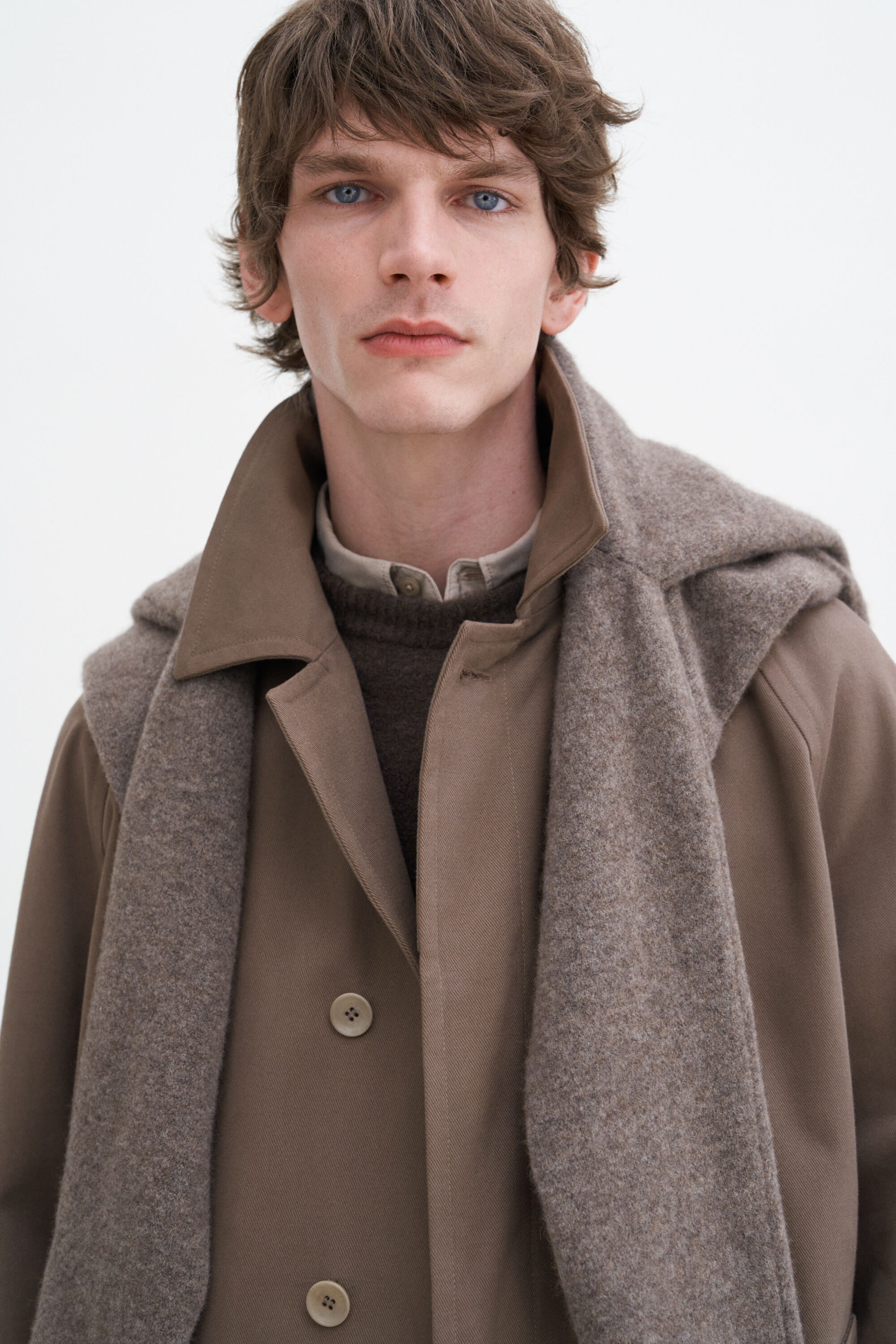 【関税込み】Filippa K トープ コットンギャバジン カーコート Cotton Gabardine Car Coat - Driftwood | Filippa K