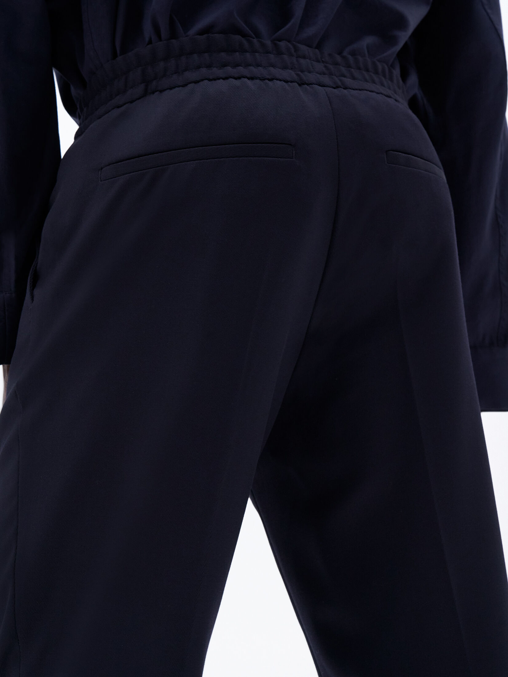 Terry Cropped Trousers Navy Filippa K