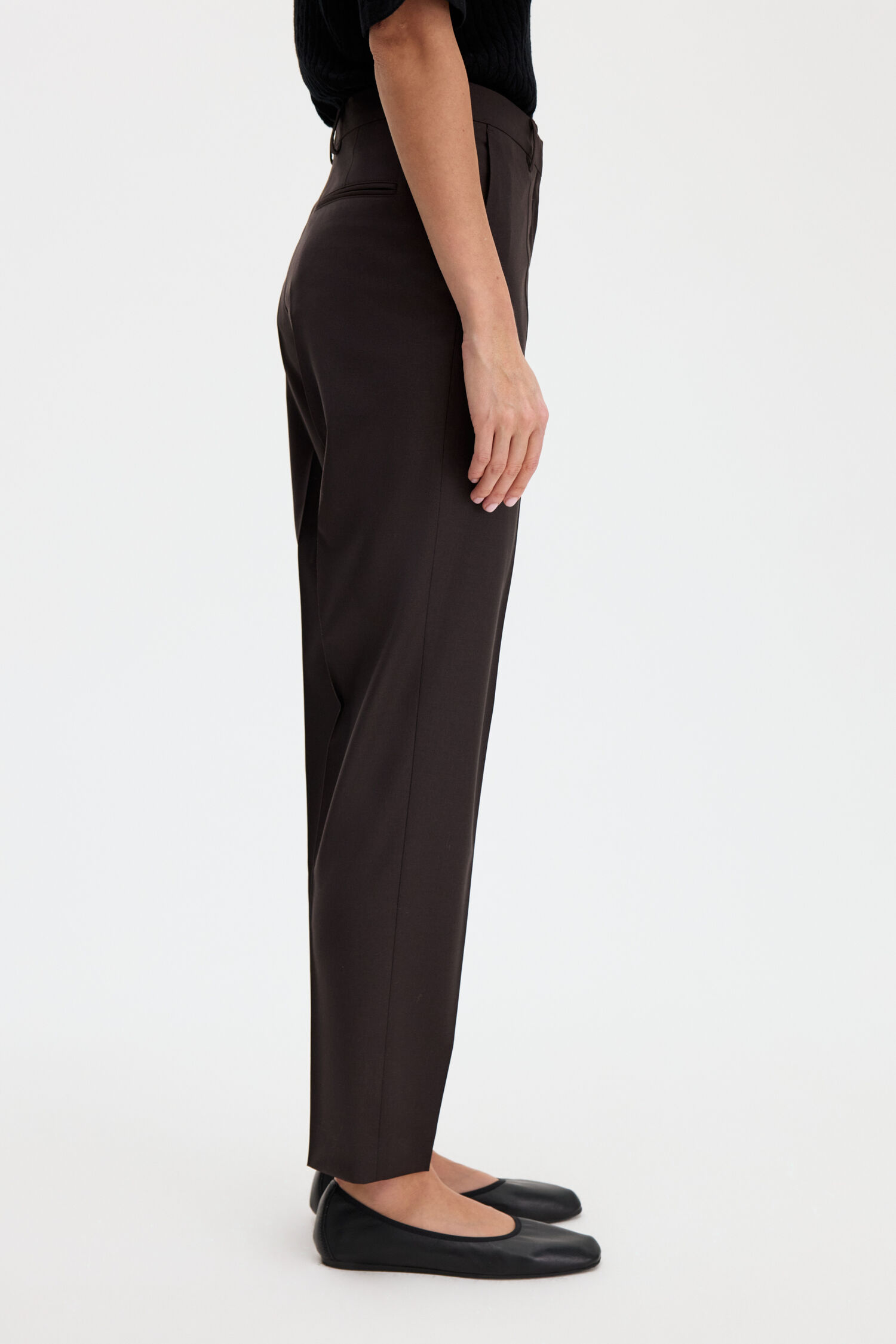 Emma Cropped Cool Wool Trousers