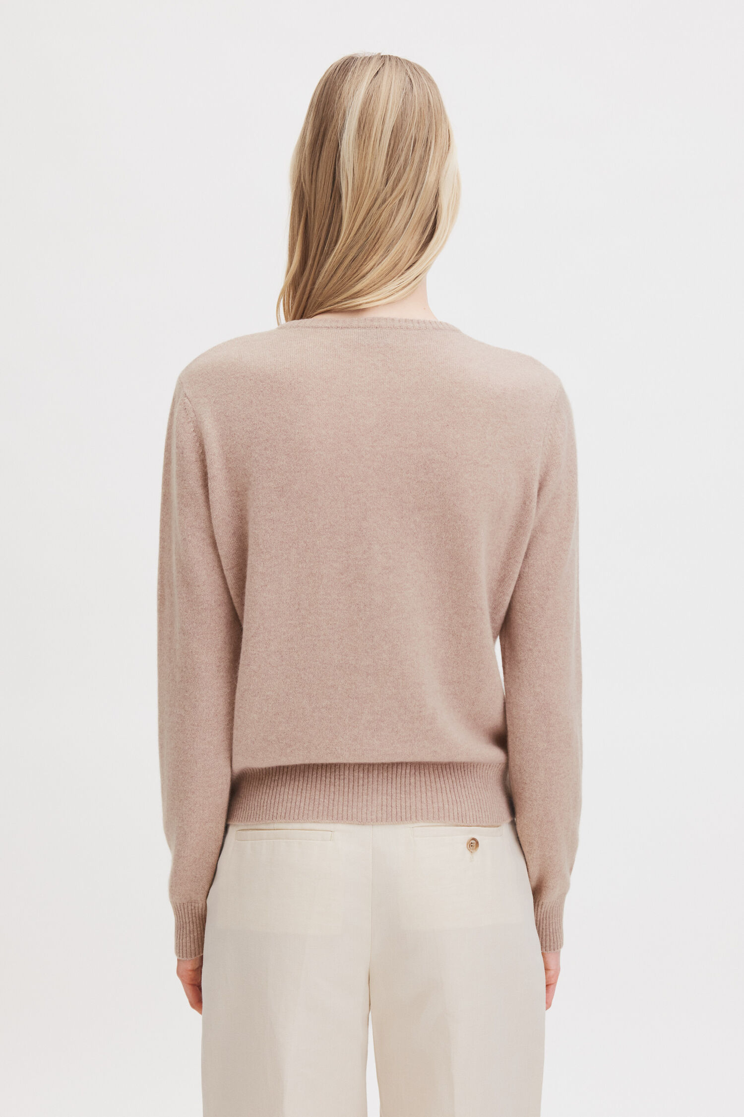 Cashmere Crewneck Cardigan