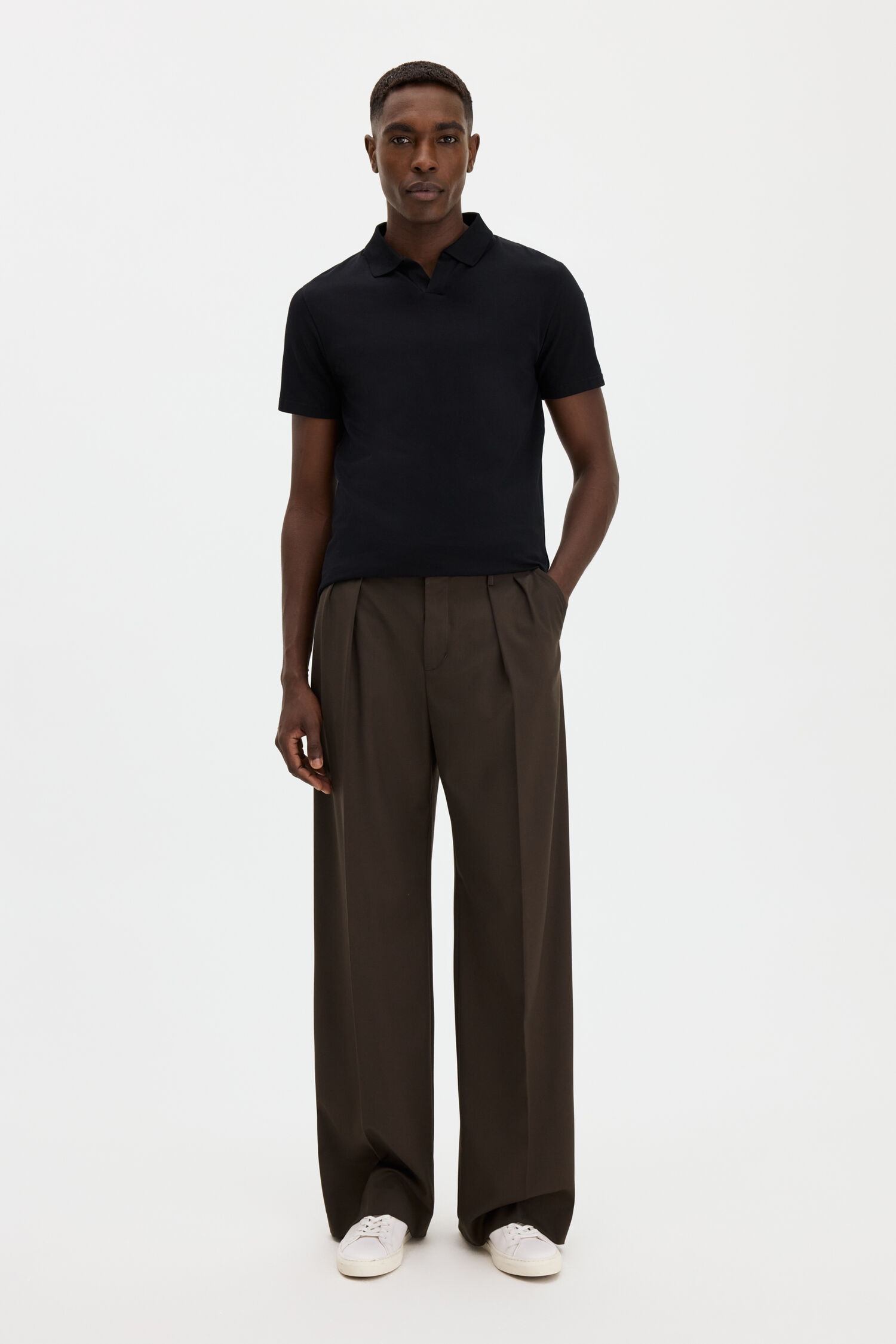 Stretch Cotton Polo T-Shirt