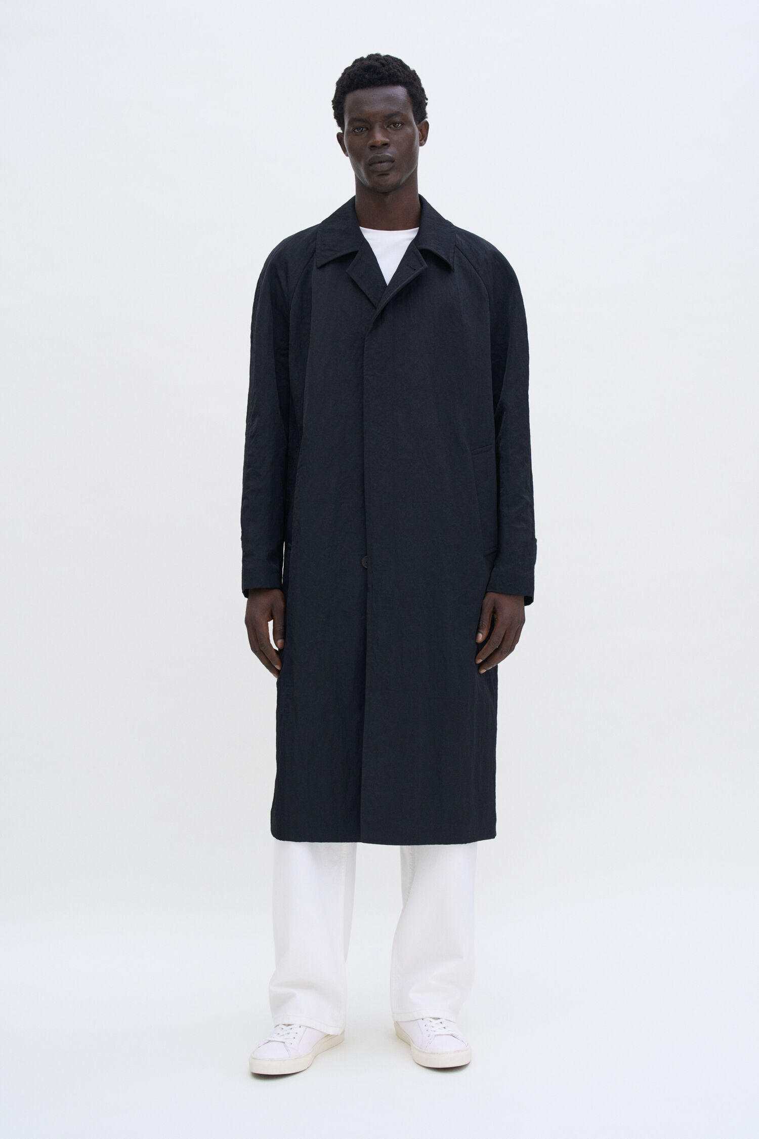 Nylon Gabardine Car Coat