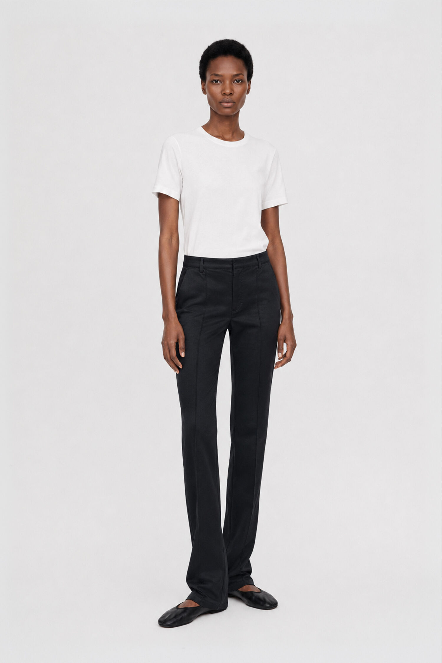 Slim Satin Trousers