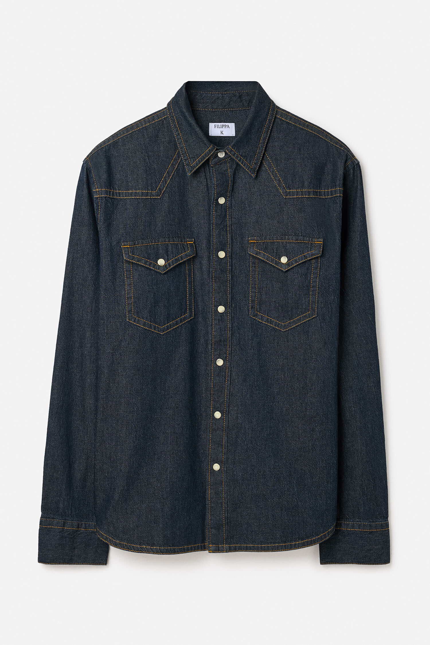 Western Denim Shirt - Rinsed Blue Wash | FILIPPA K
