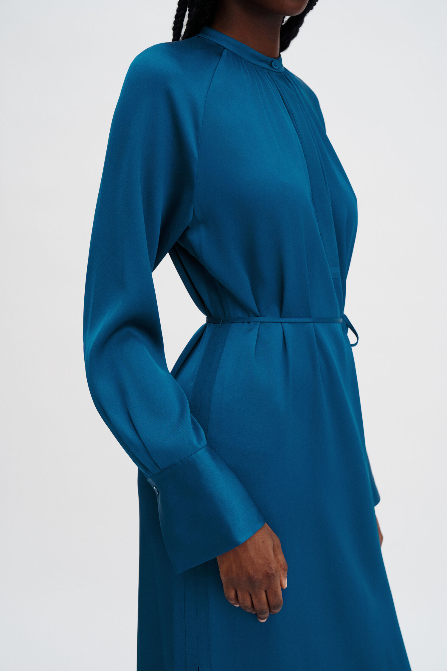 Gathered Raglan Dress