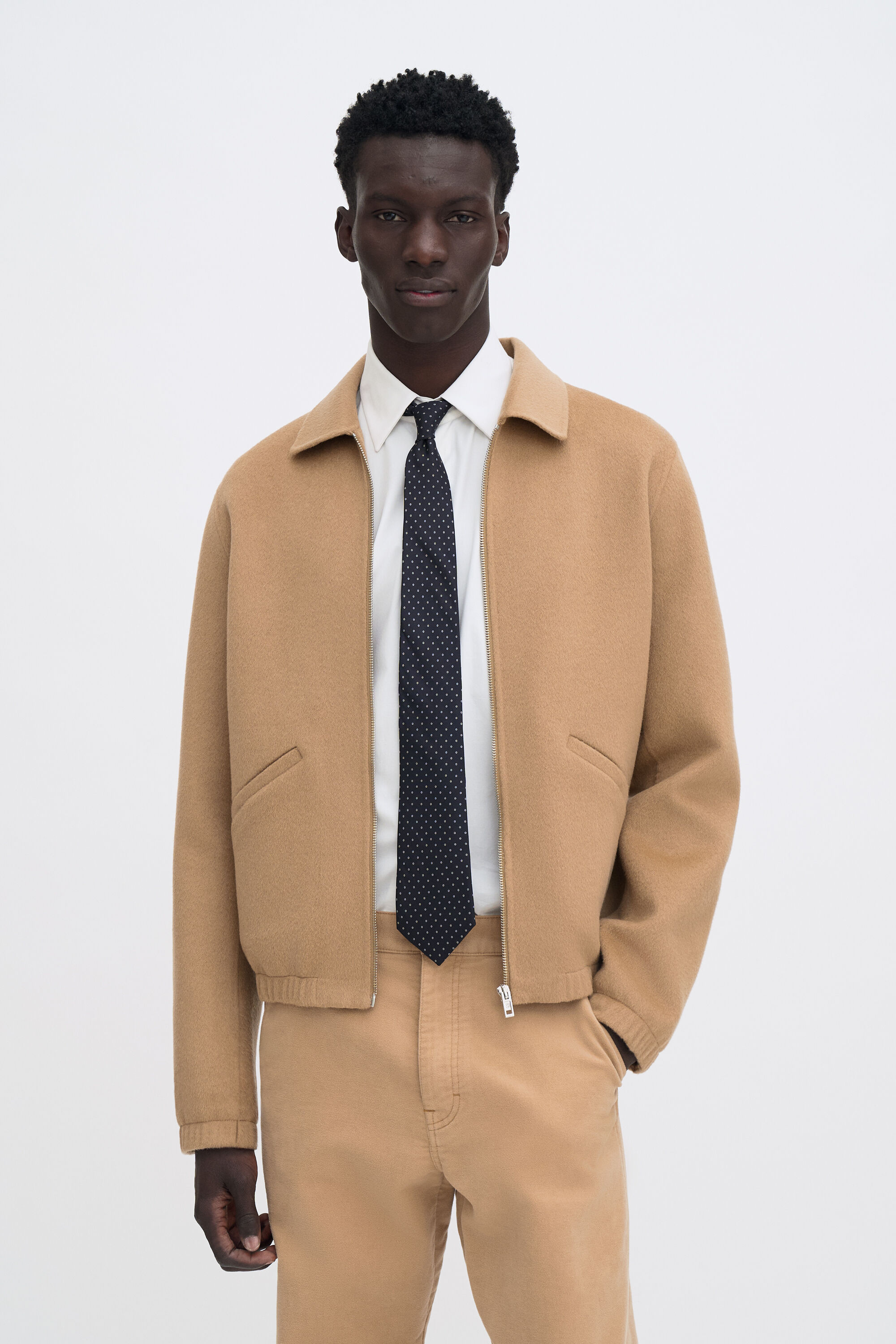 Doublé Coach Jacket - Dark Camel | FILIPPA K