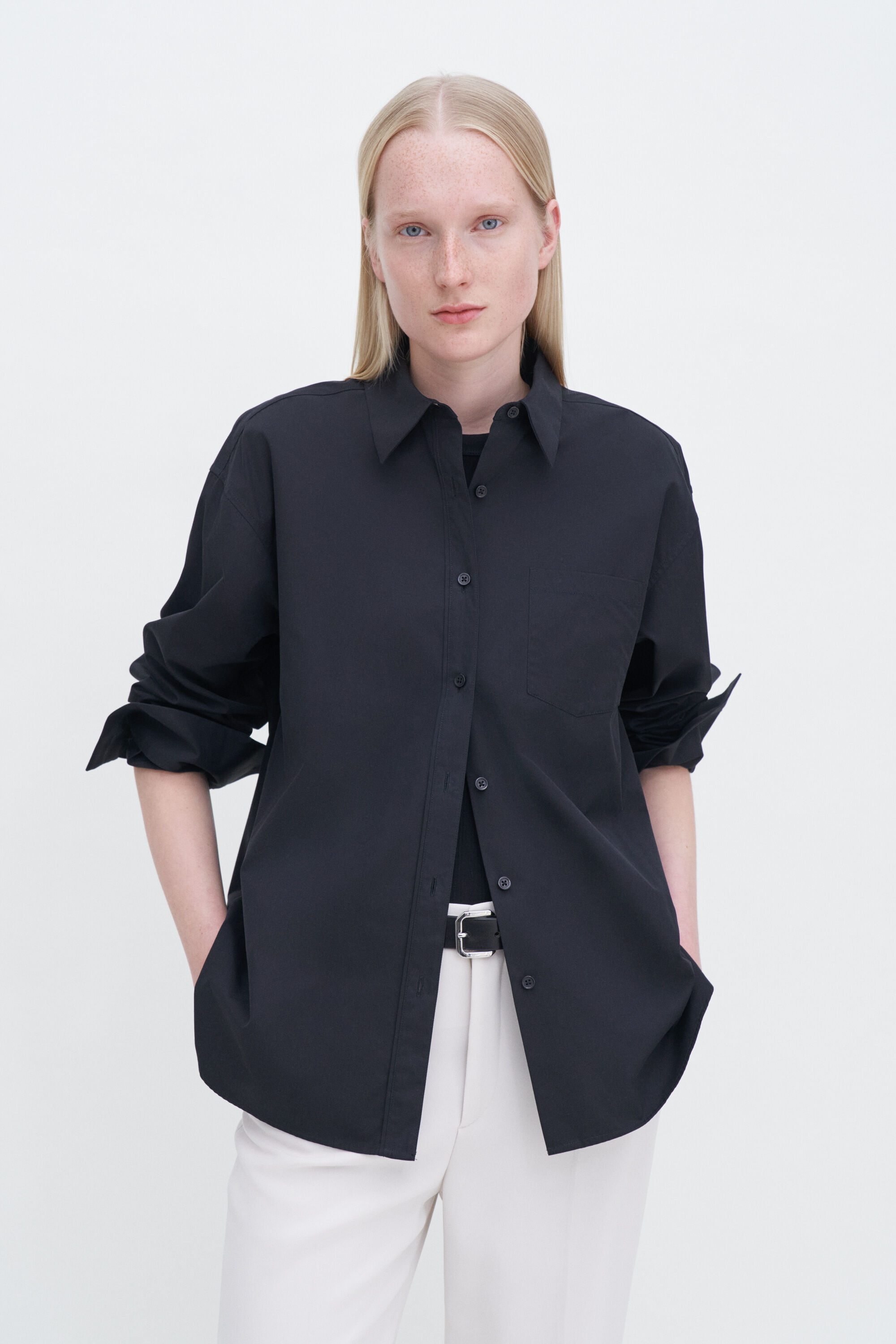 売れ筋商品|||フィリッパコー シャツ レディース トップス STAND COLLAR  - Blouse - air blue Shirts & Blouses | Woman | Filippa K