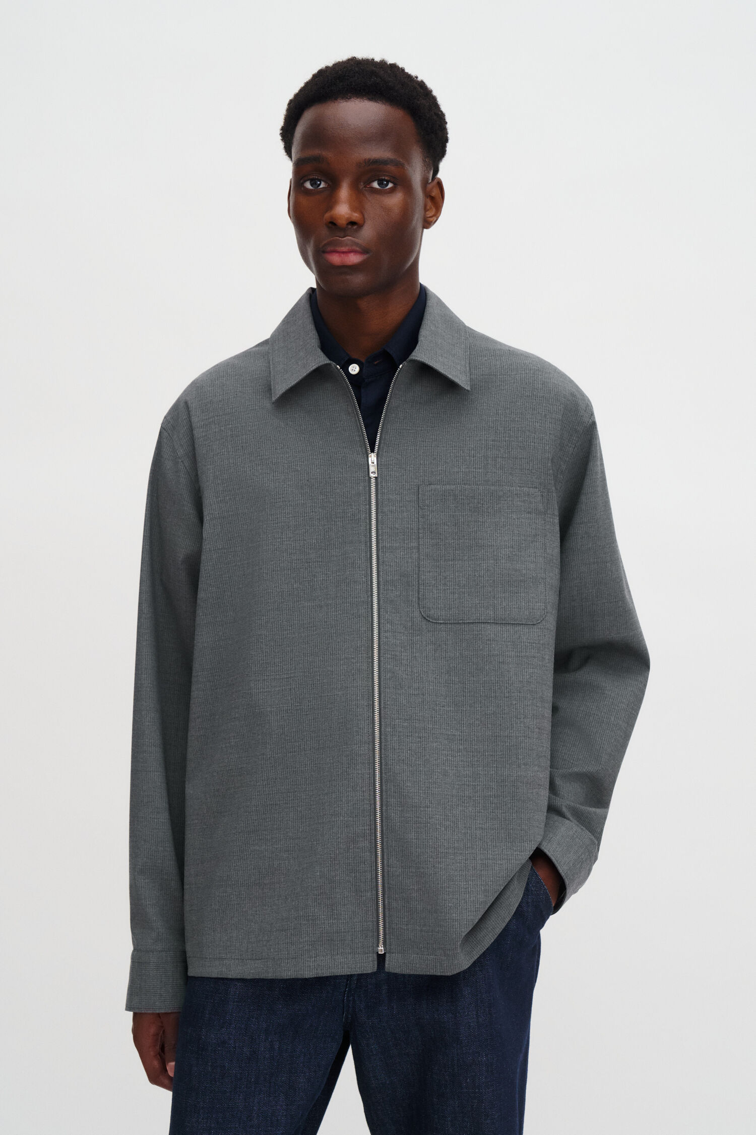 Pinstripe Track Shirt