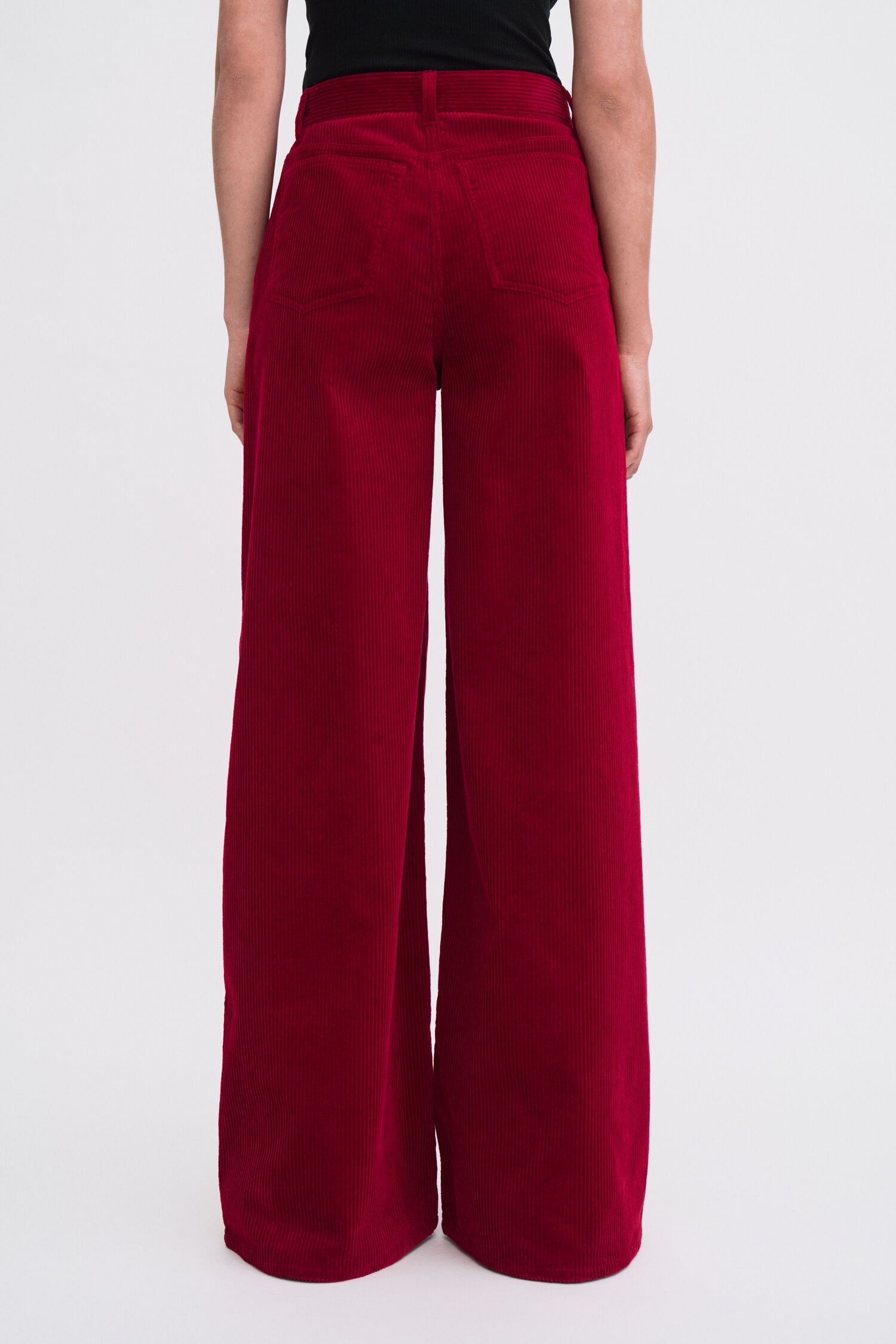 Wide Leg Corduroy Trousers