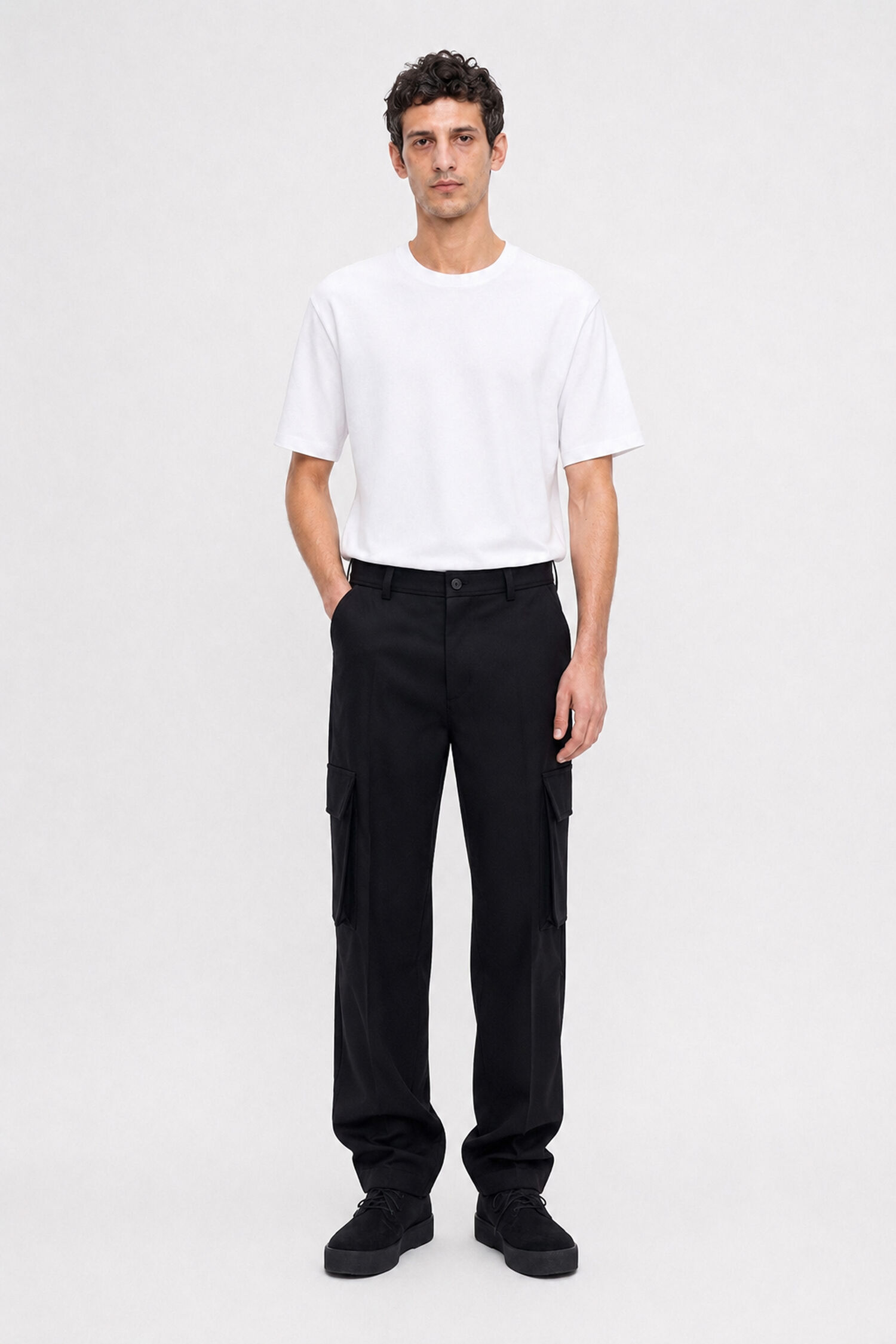 Wool Twill Cargo Pants