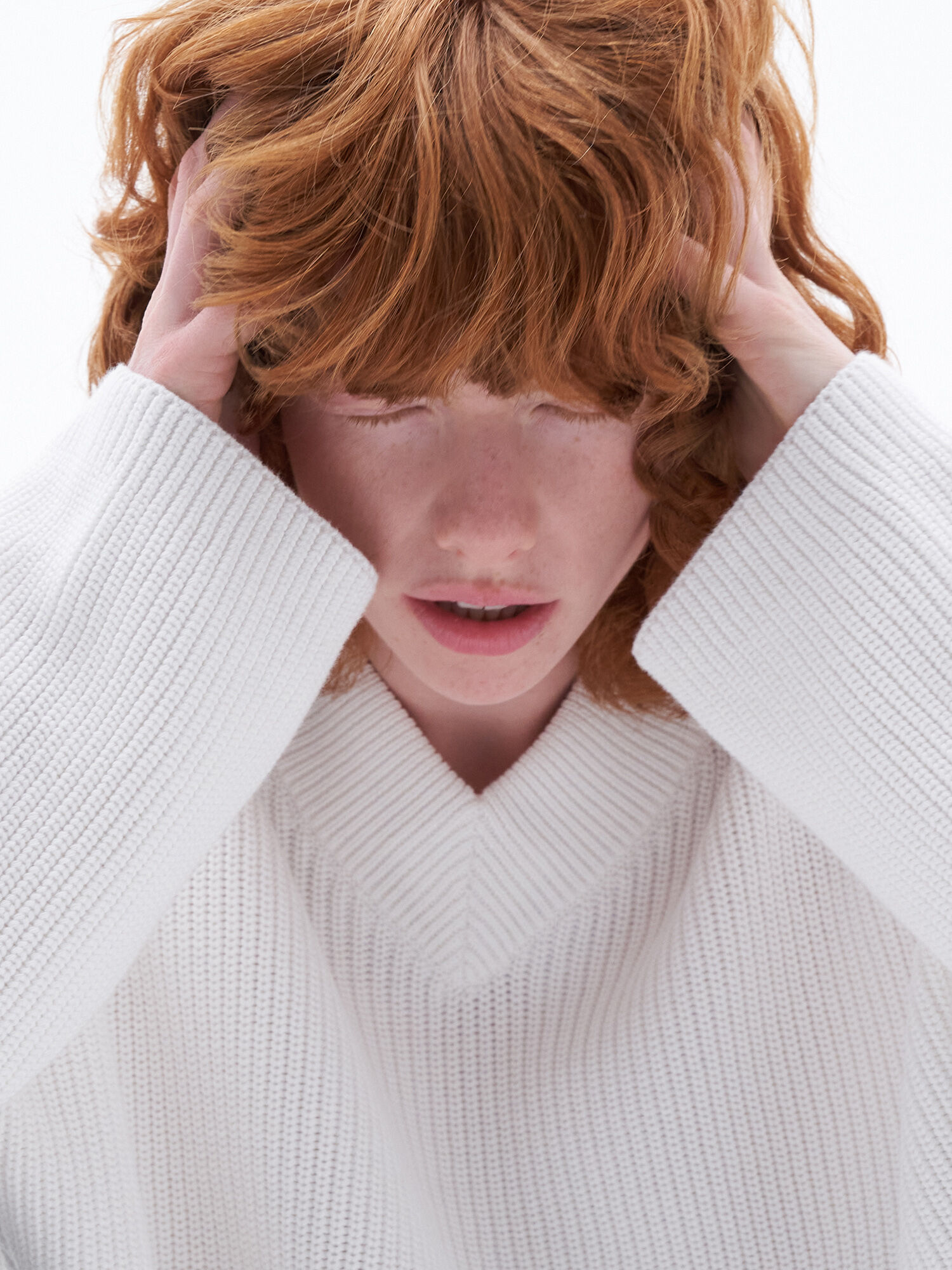 Boxy cotton sweater shop