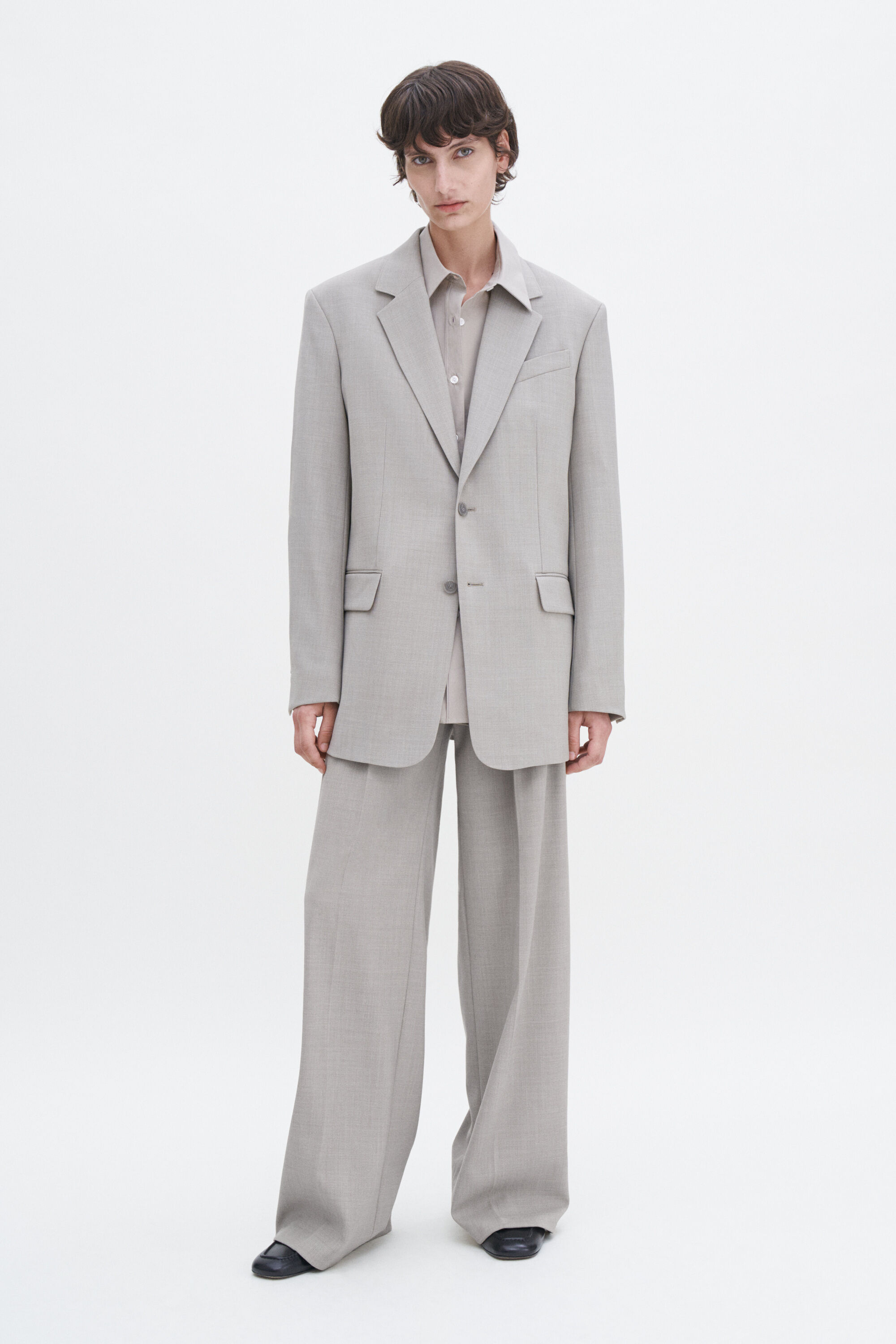 Davina Oversized Blazer - Sage Melange | Filippa K