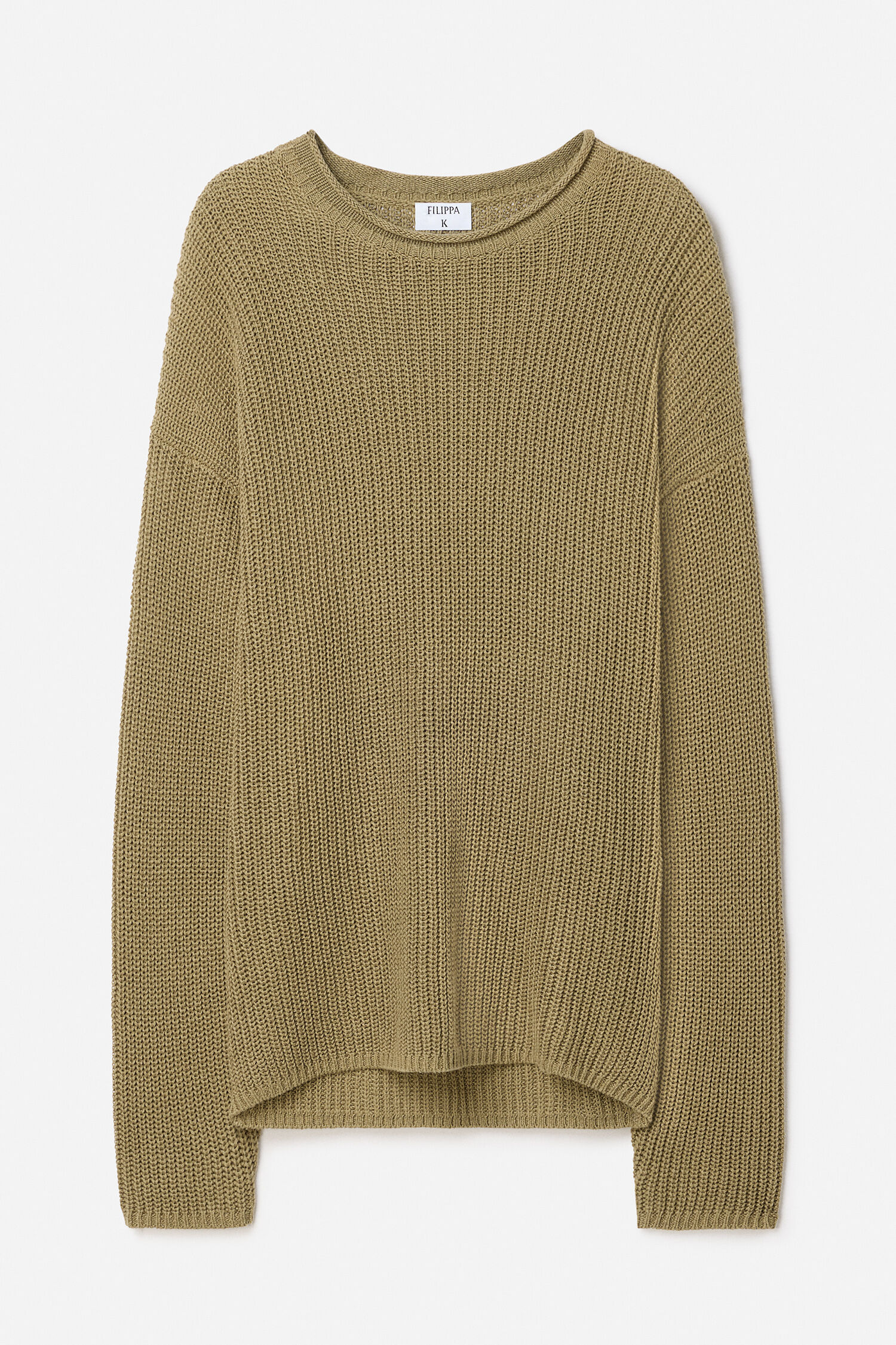 Ribbed Cotton Linen Sweater