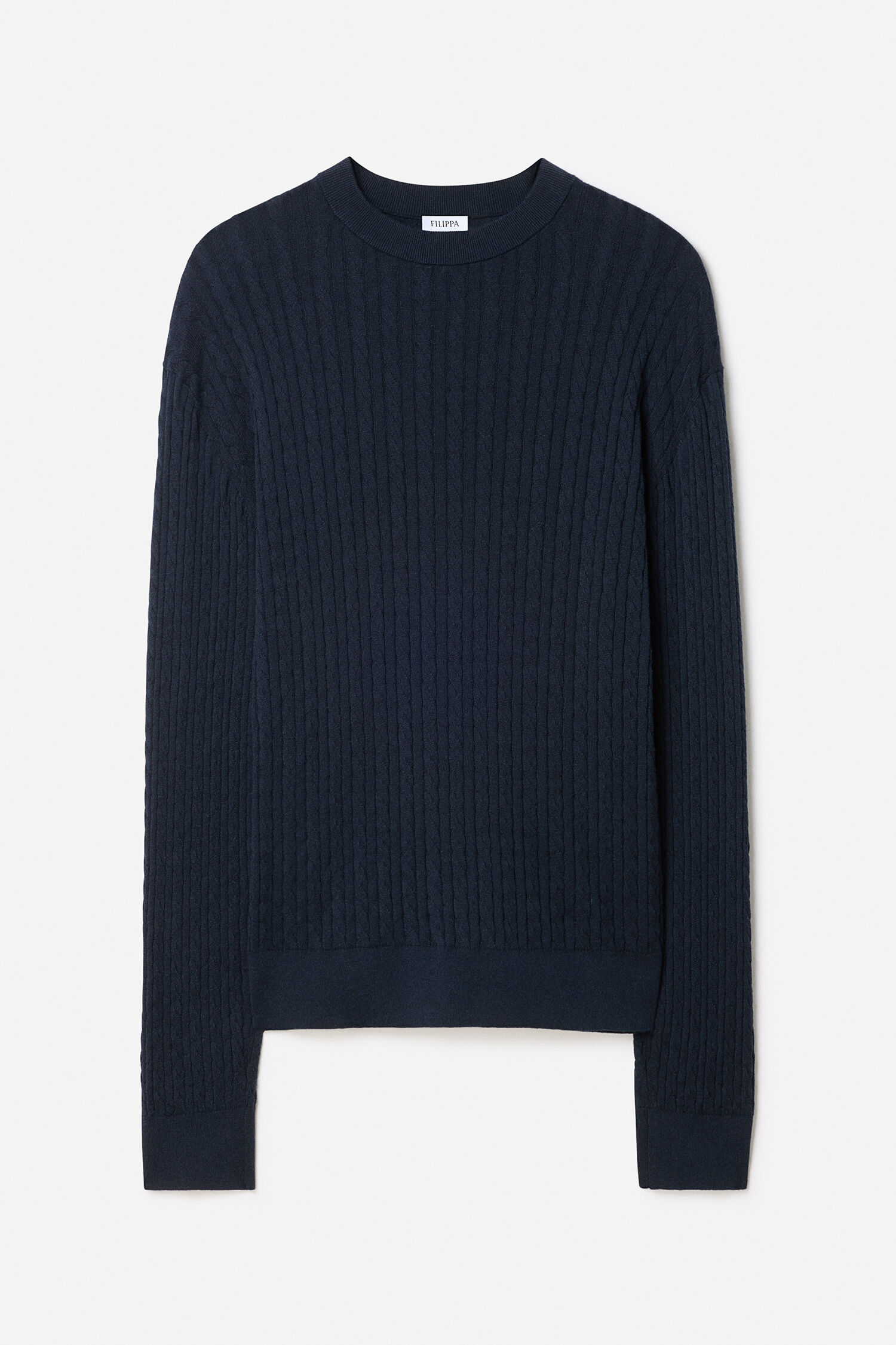 Braided Cotton Silk Sweater