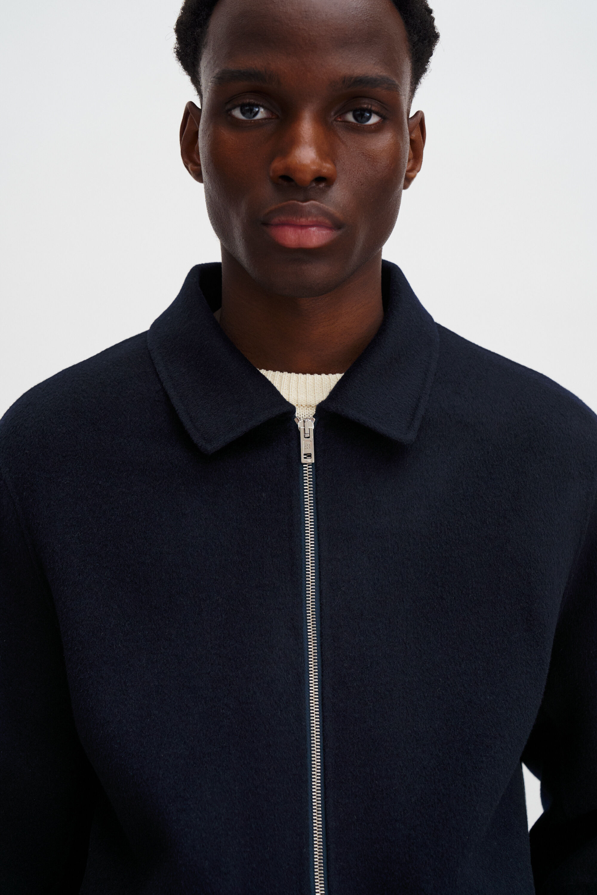 Doublé Coach Jacket - Navy | FILIPPA K