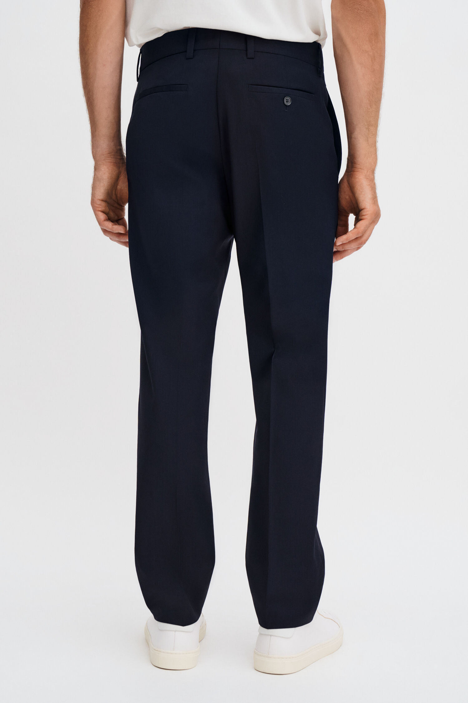Slim Tapered Wool Trousers