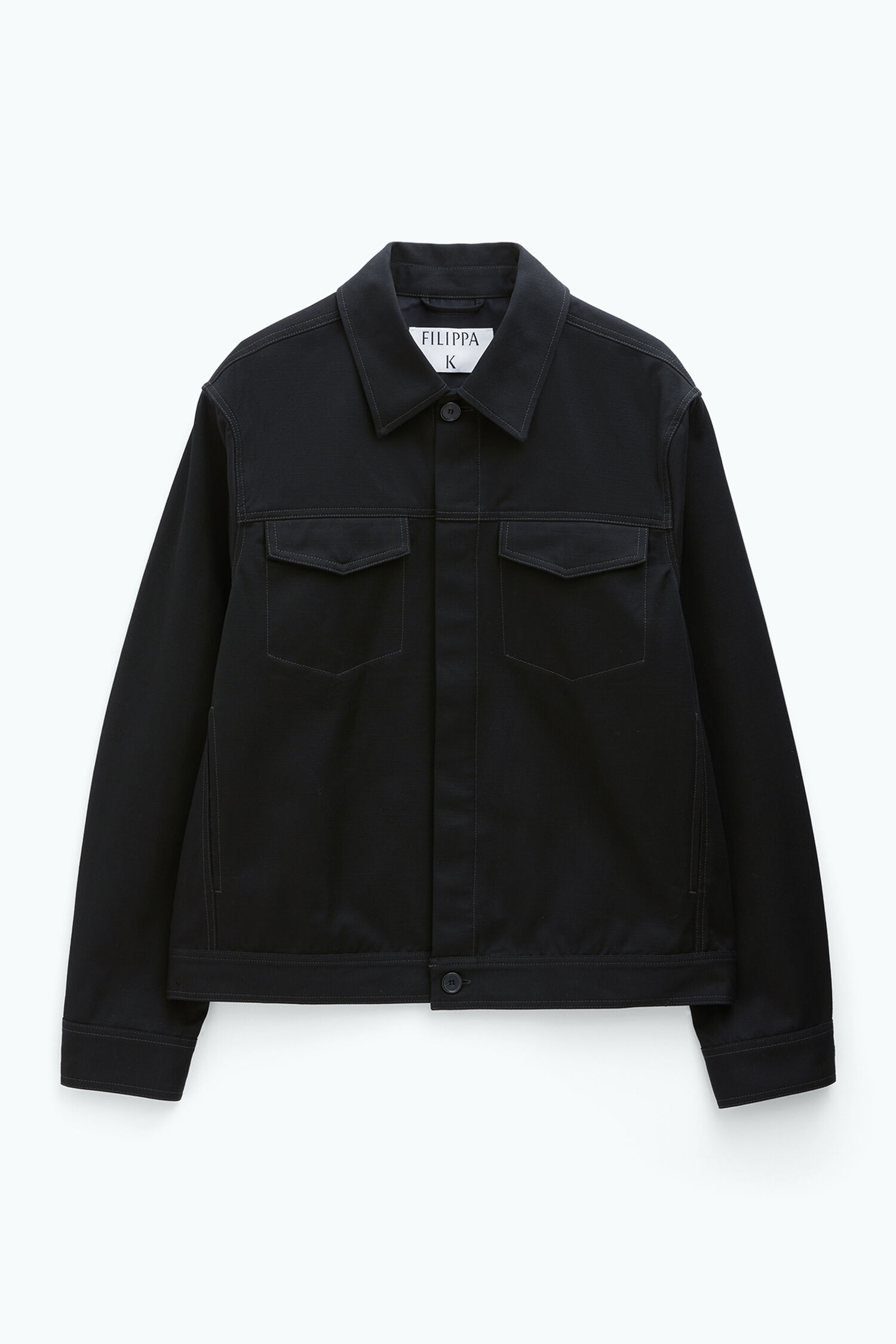 Cotton Workwear Jacket Black Filippa K