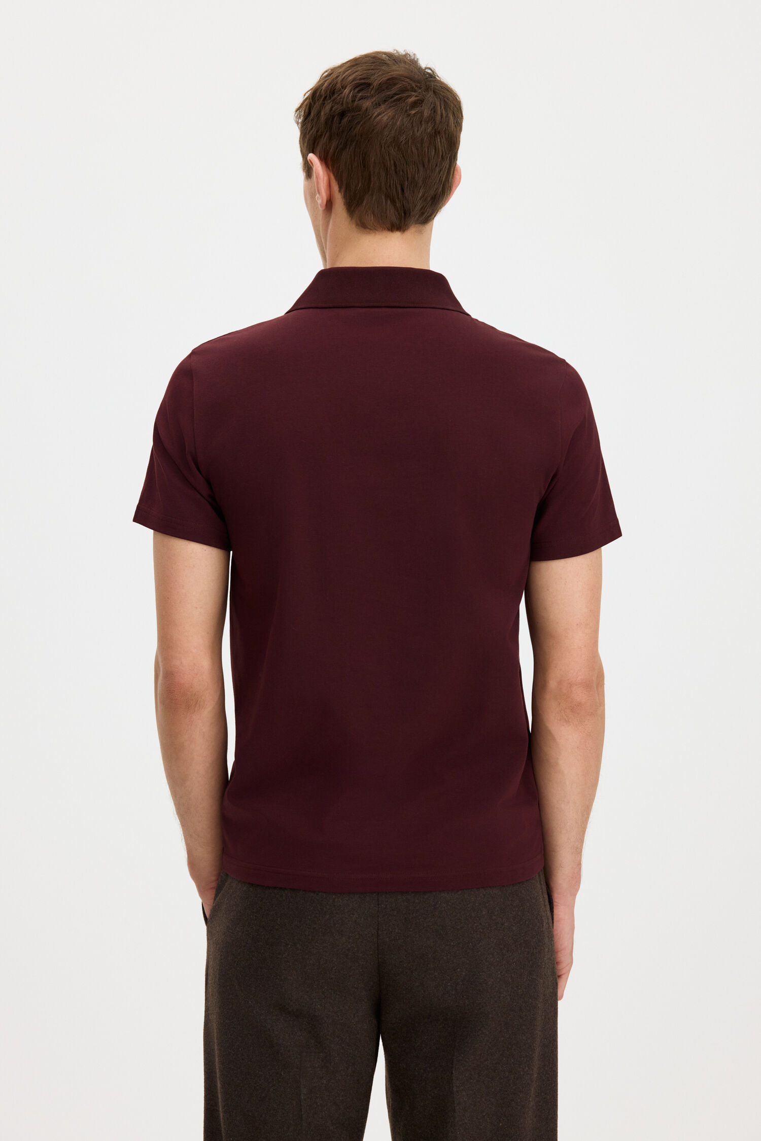 Stretch Cotton Polo T-Shirt