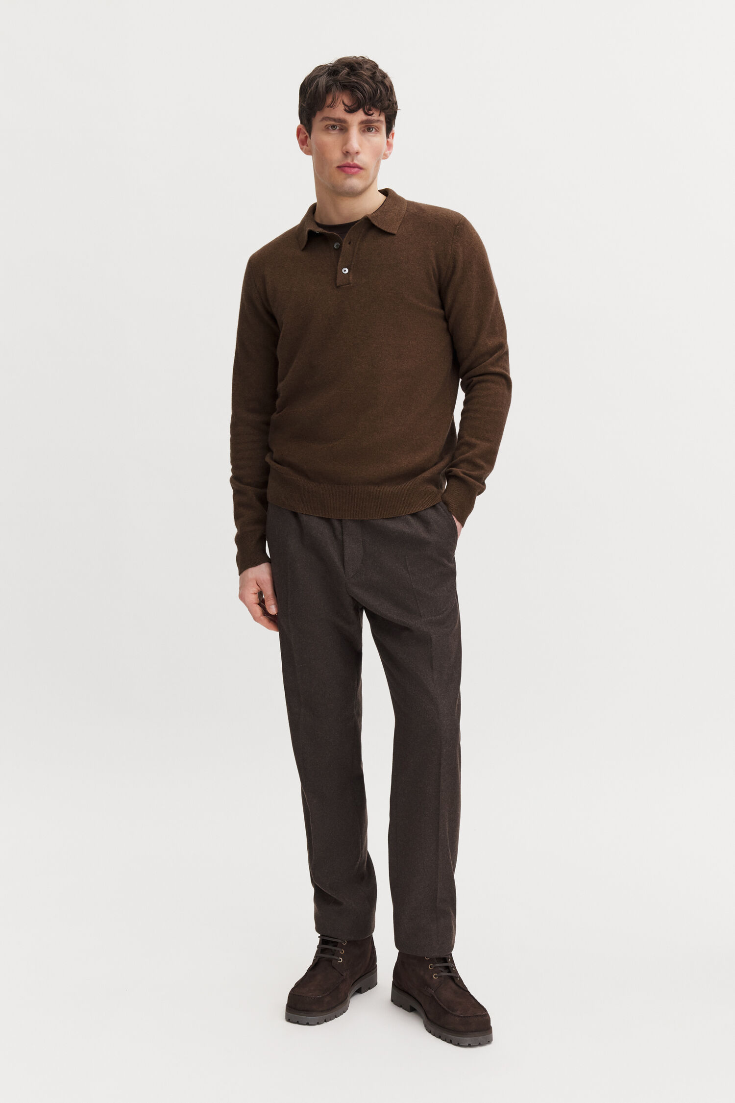 Soft Wool Polo Shirt
