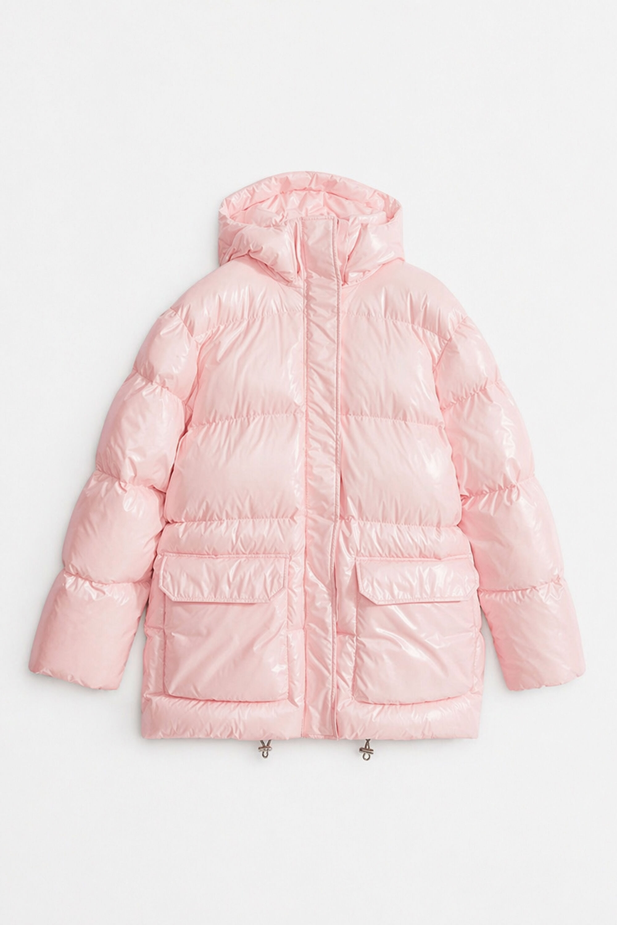 Hooded Puffer Jacket - Porcelain | FILIPPA K Hooded Puffer Jacket - Porcelain | FILIPPA K