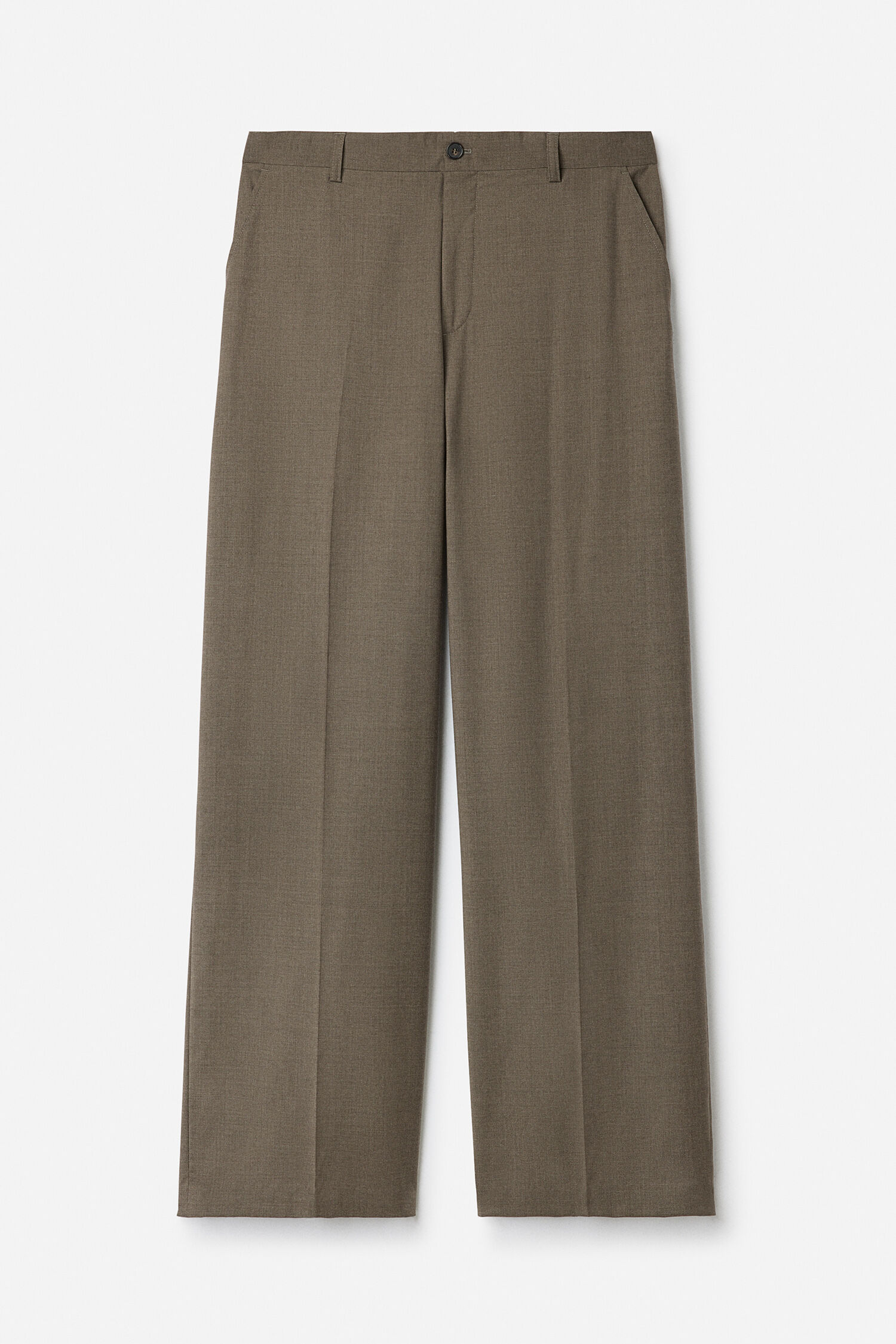 【ブラウン系（23）】DEAN WOOL FATIGUE TROUSER Hector Wool Trousers - Driftwood | FILIPPA K