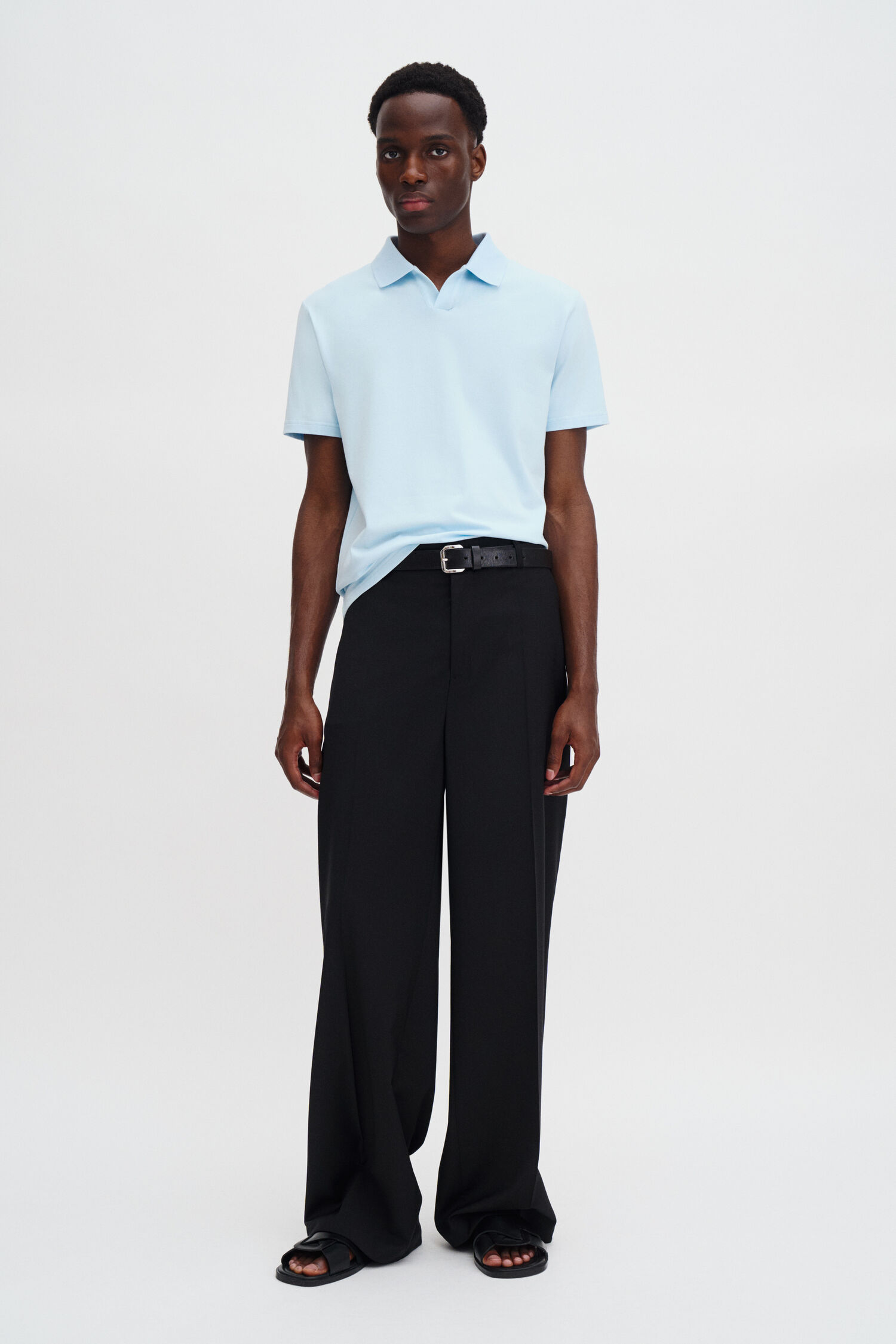 Stretch Cotton Polo T-Shirt