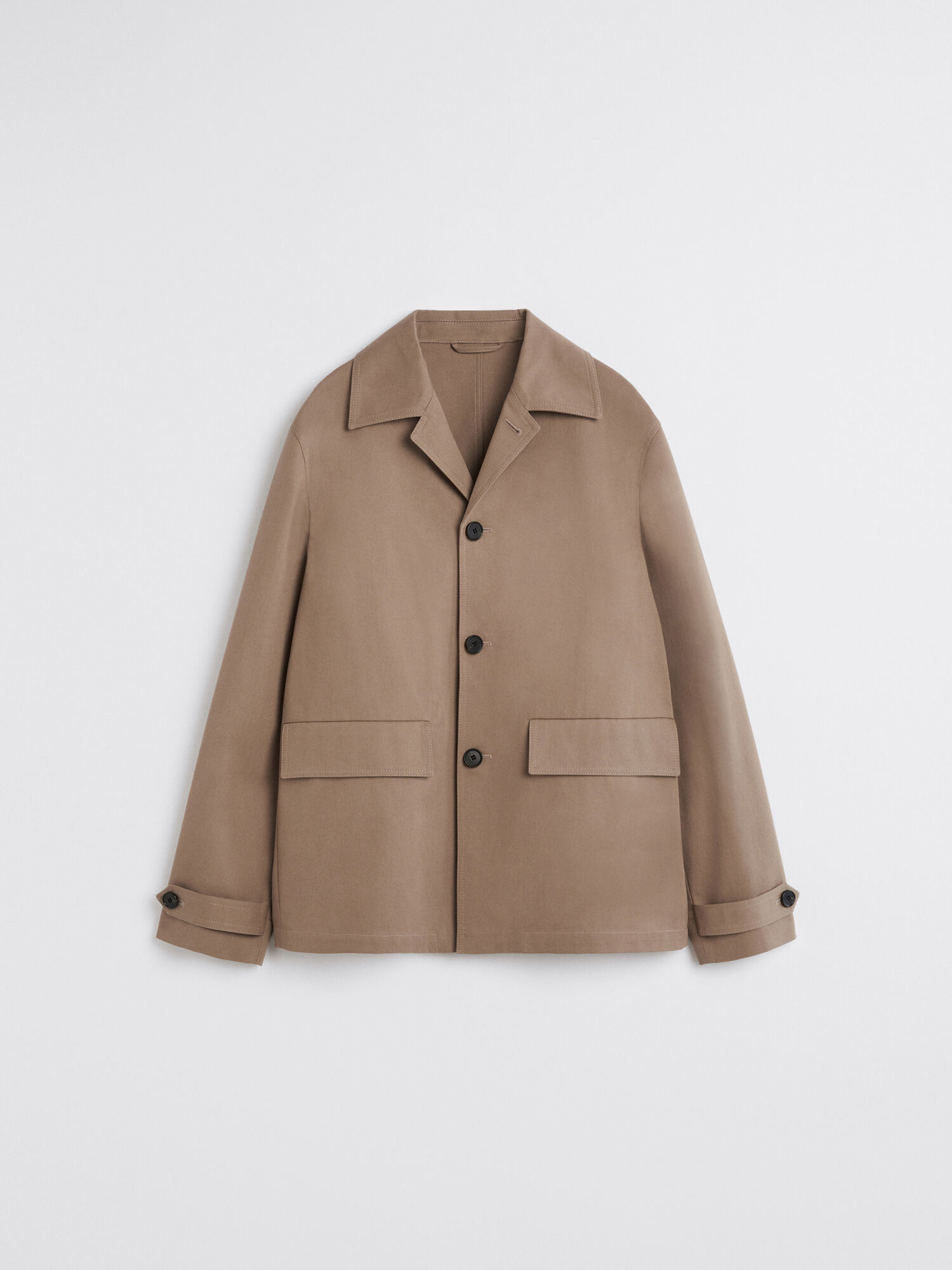 York Cotton Coat Dark Khaki Filippa K