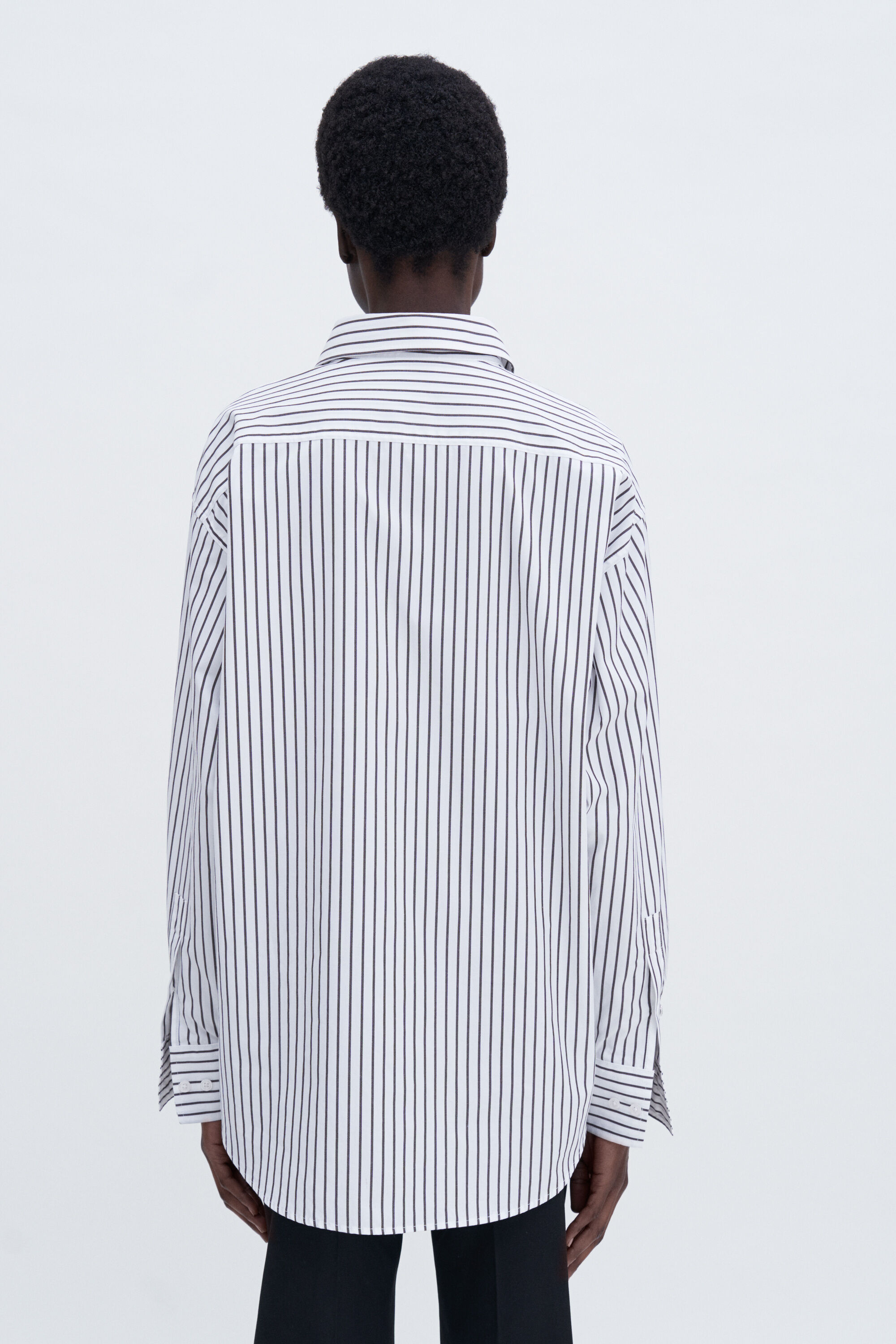 Classic Stripe Shirt - Coffee/White | FILIPPA K