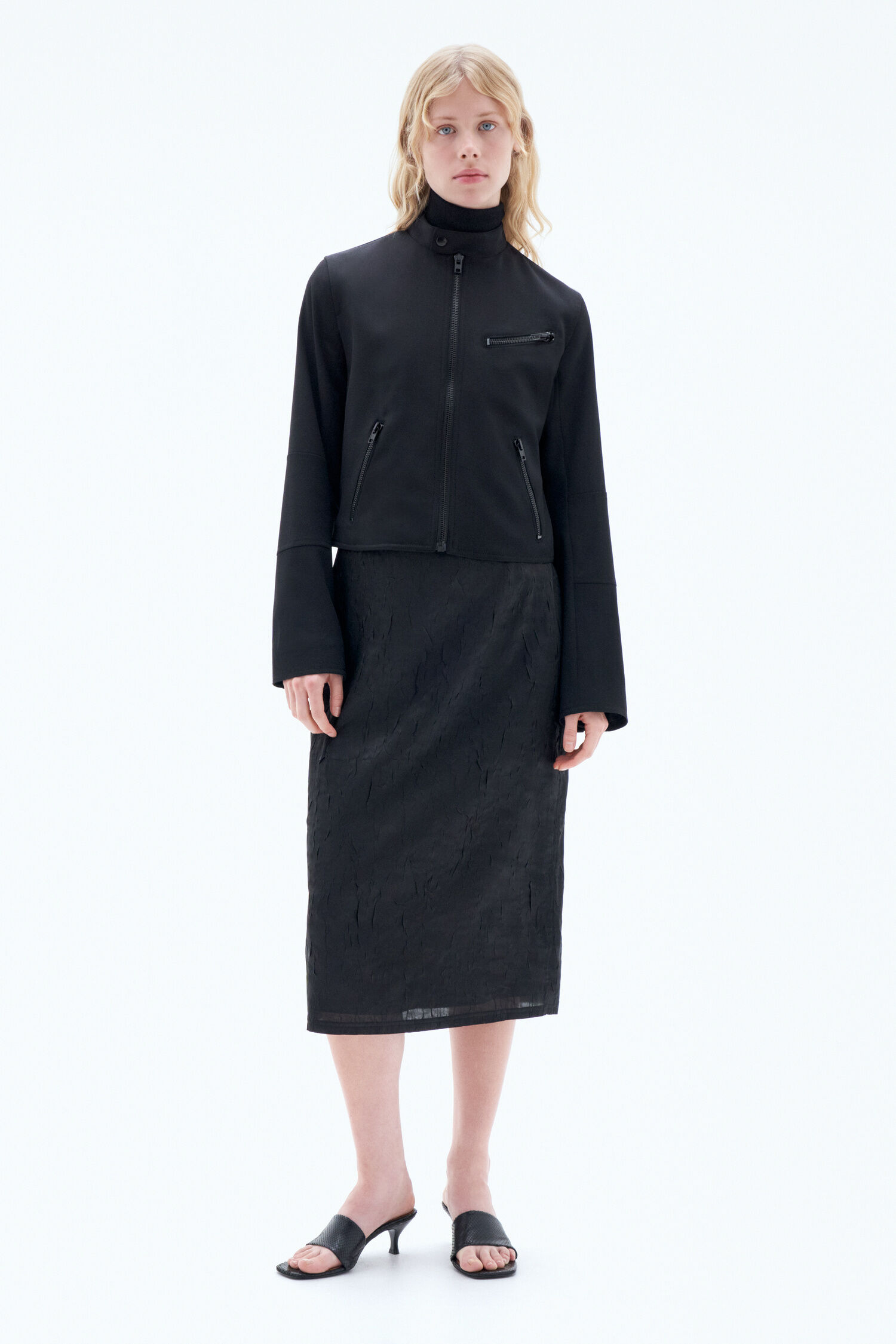 Twill online biker dress