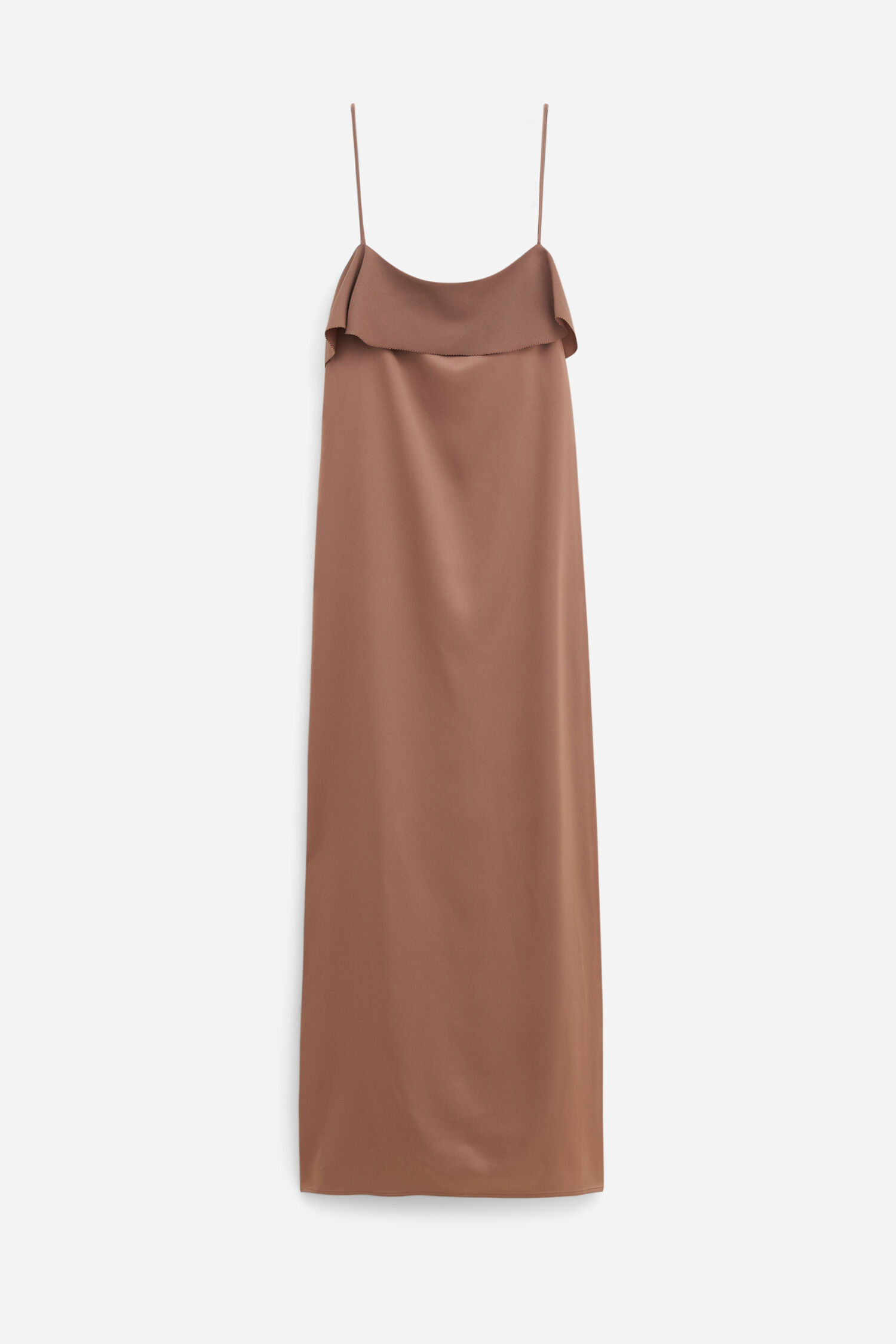 Fluid Draped Strap Dress