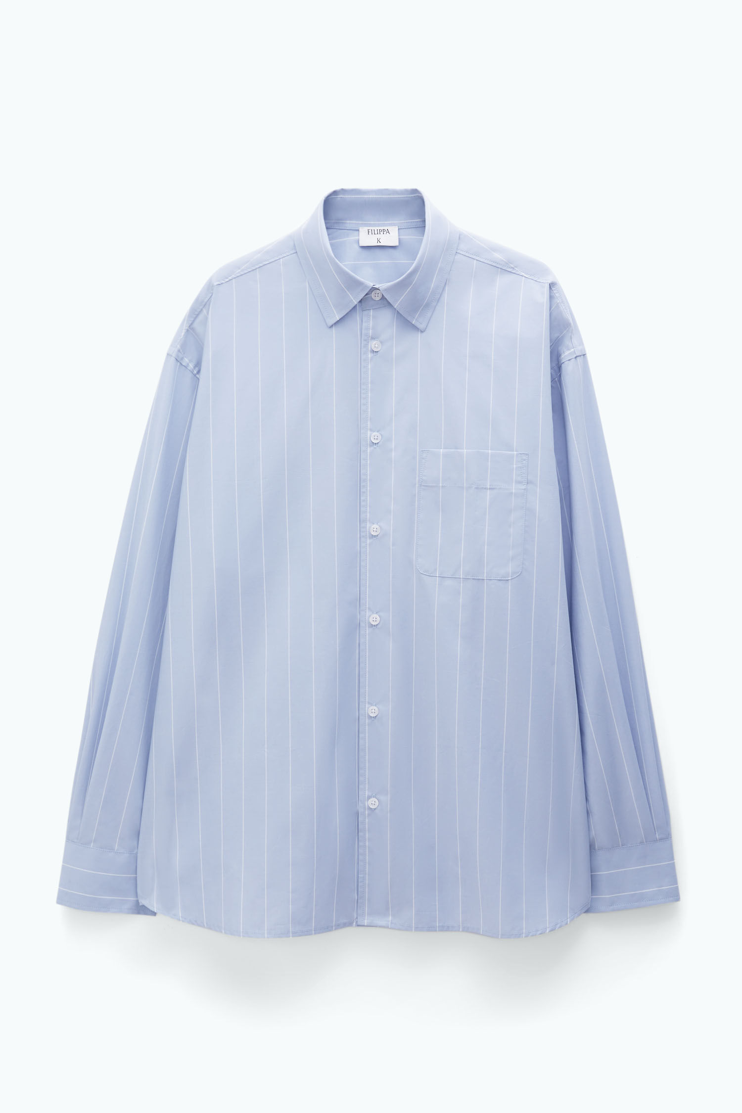 Blue and clearance white faded shirt