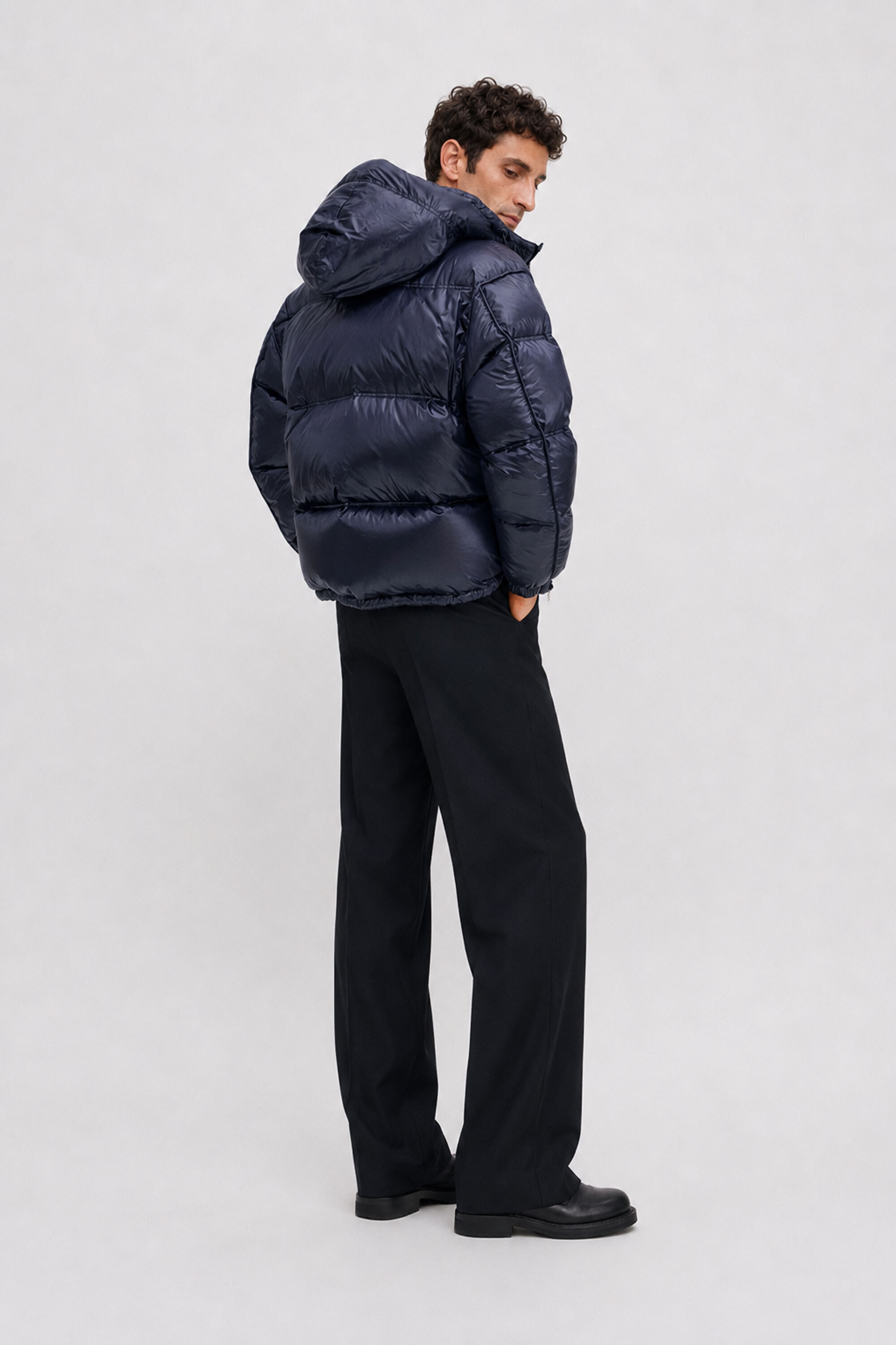 Puffer Down Jacket - Dawn Blue/Navy | FILIPPA K