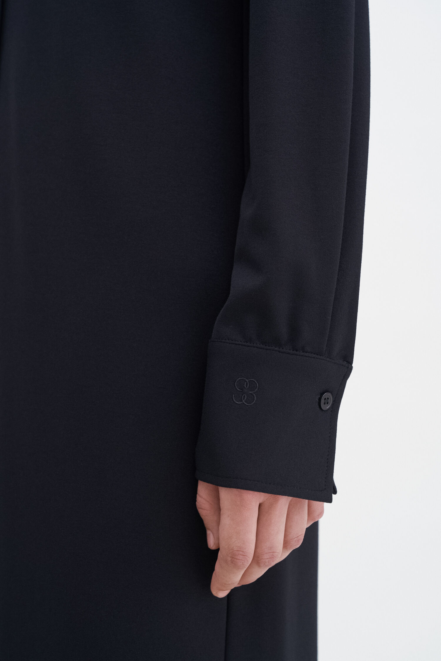 Relaxed Jersey Shirt Dress