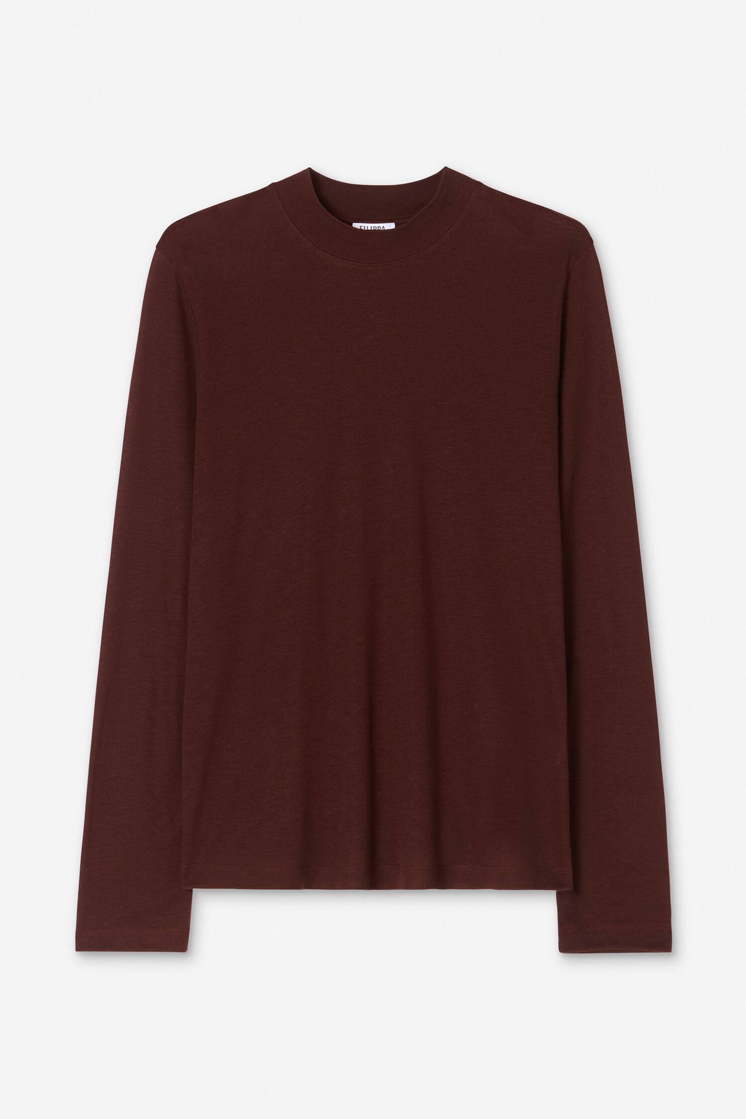 Lyocell Cashmere Mock Neck Top