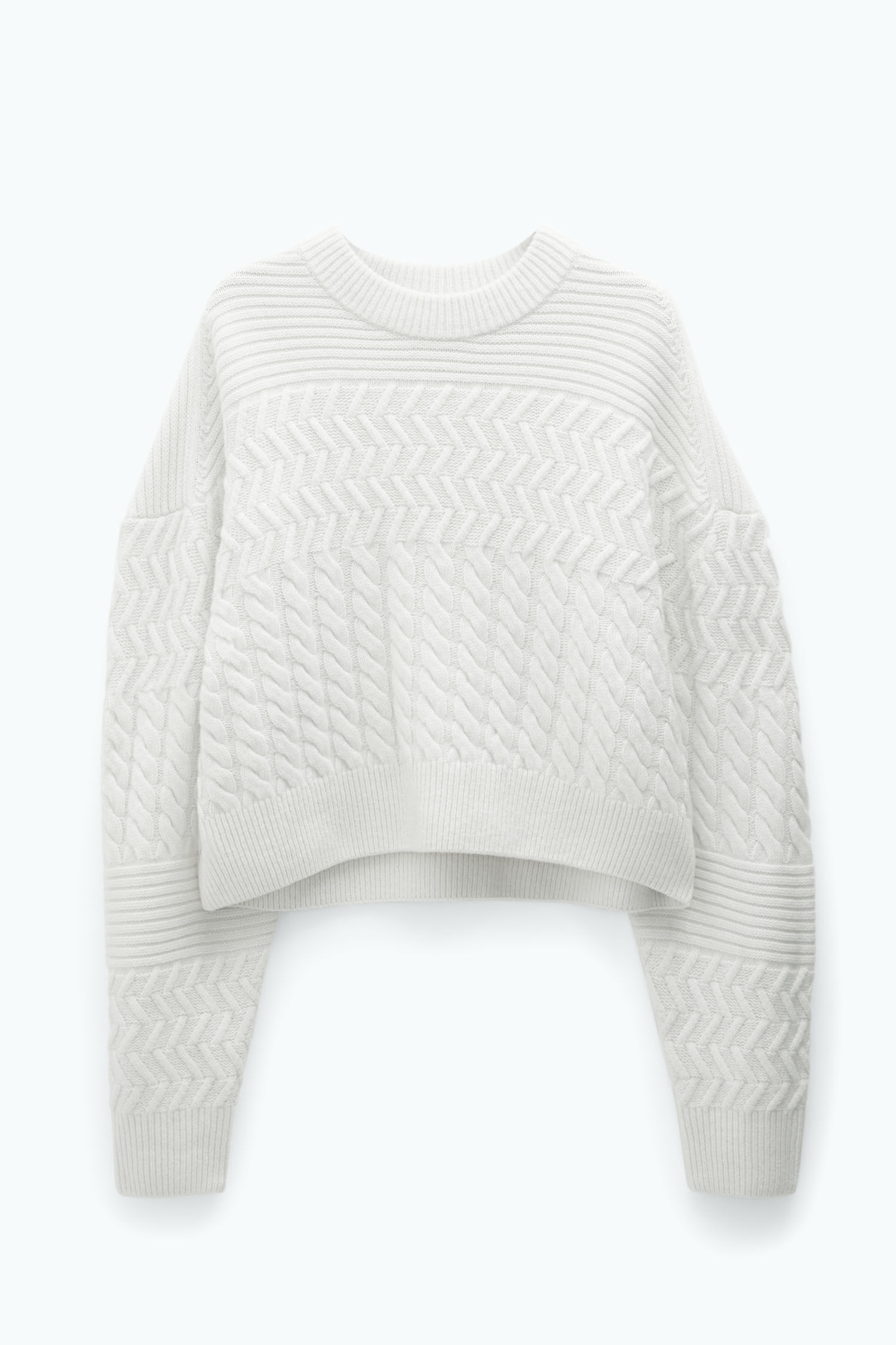 White boxy sweater top