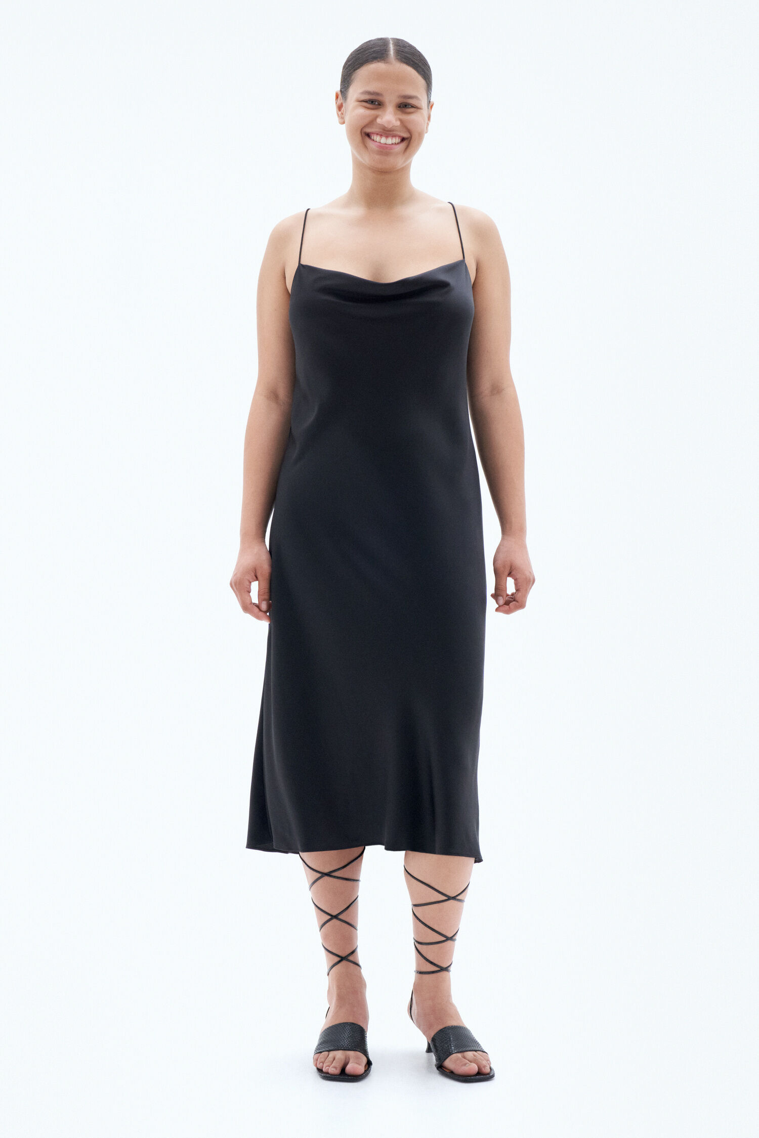Draped Slip Dress