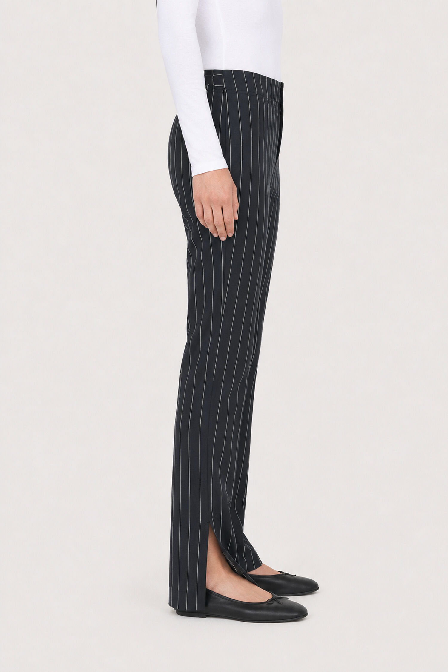 Slim Pinstripe Trousers