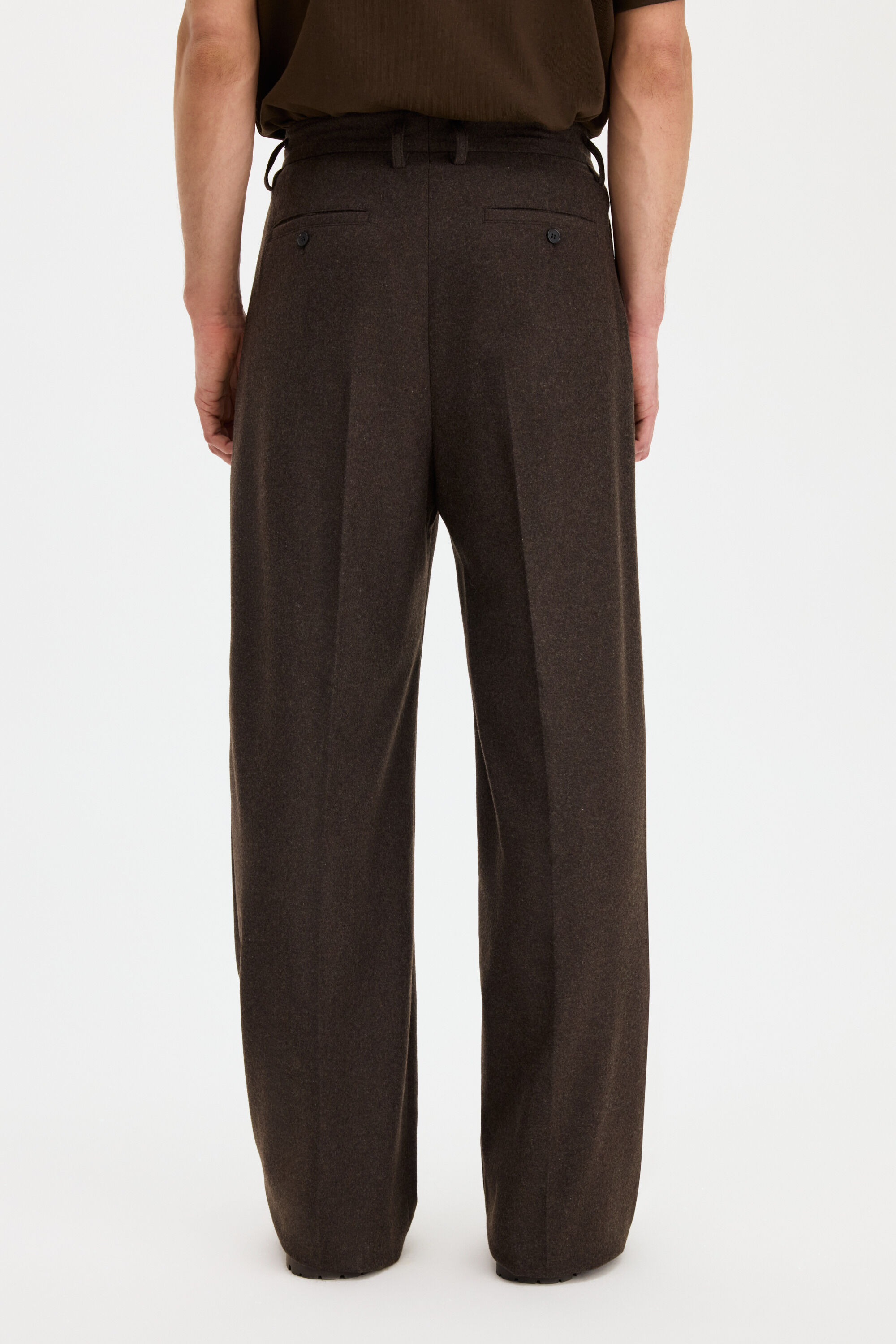 Milo Flannel Trousers - Walnut Brown | FILIPPA K